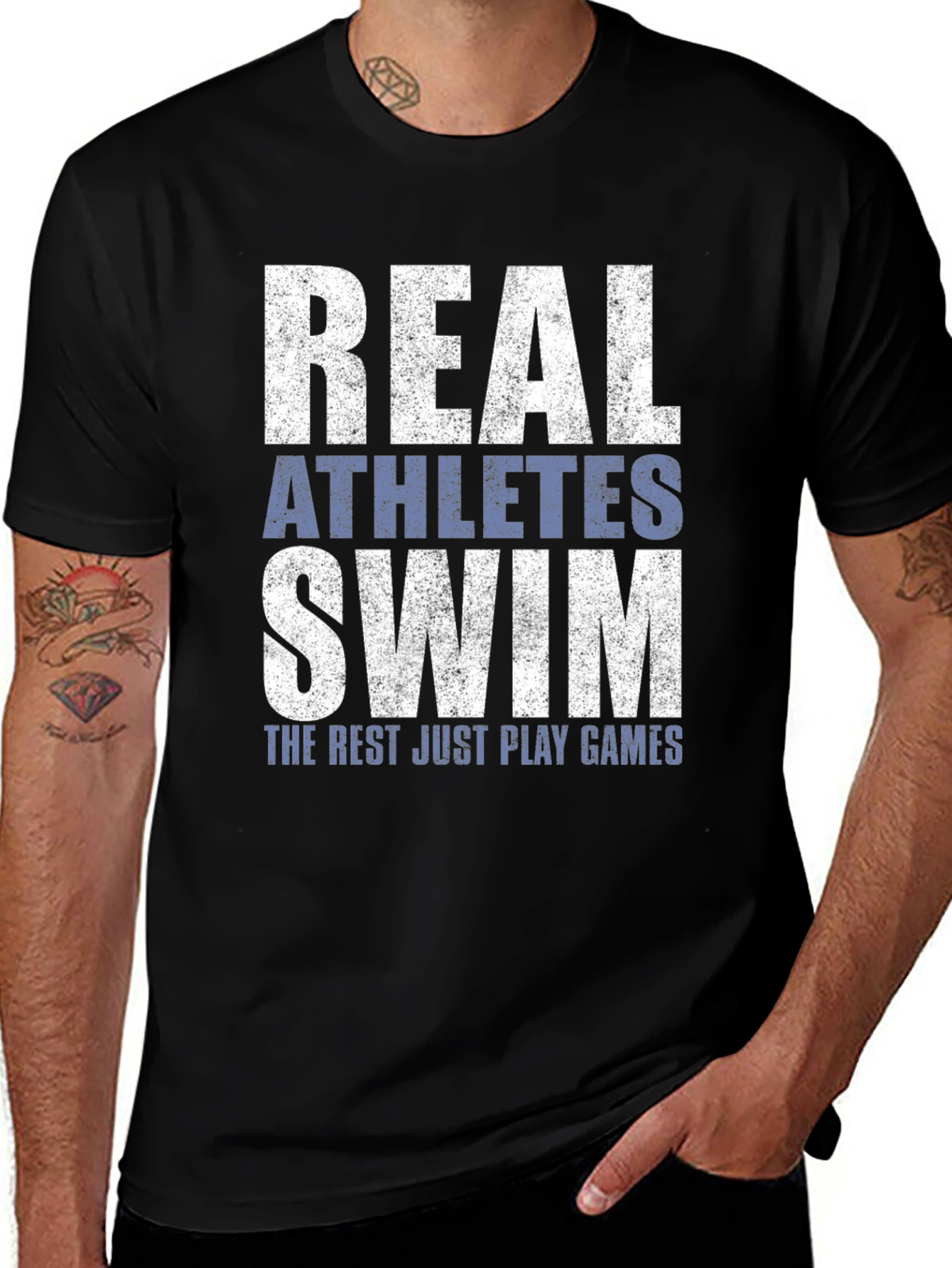 Real Athletes Swim T-Shirt