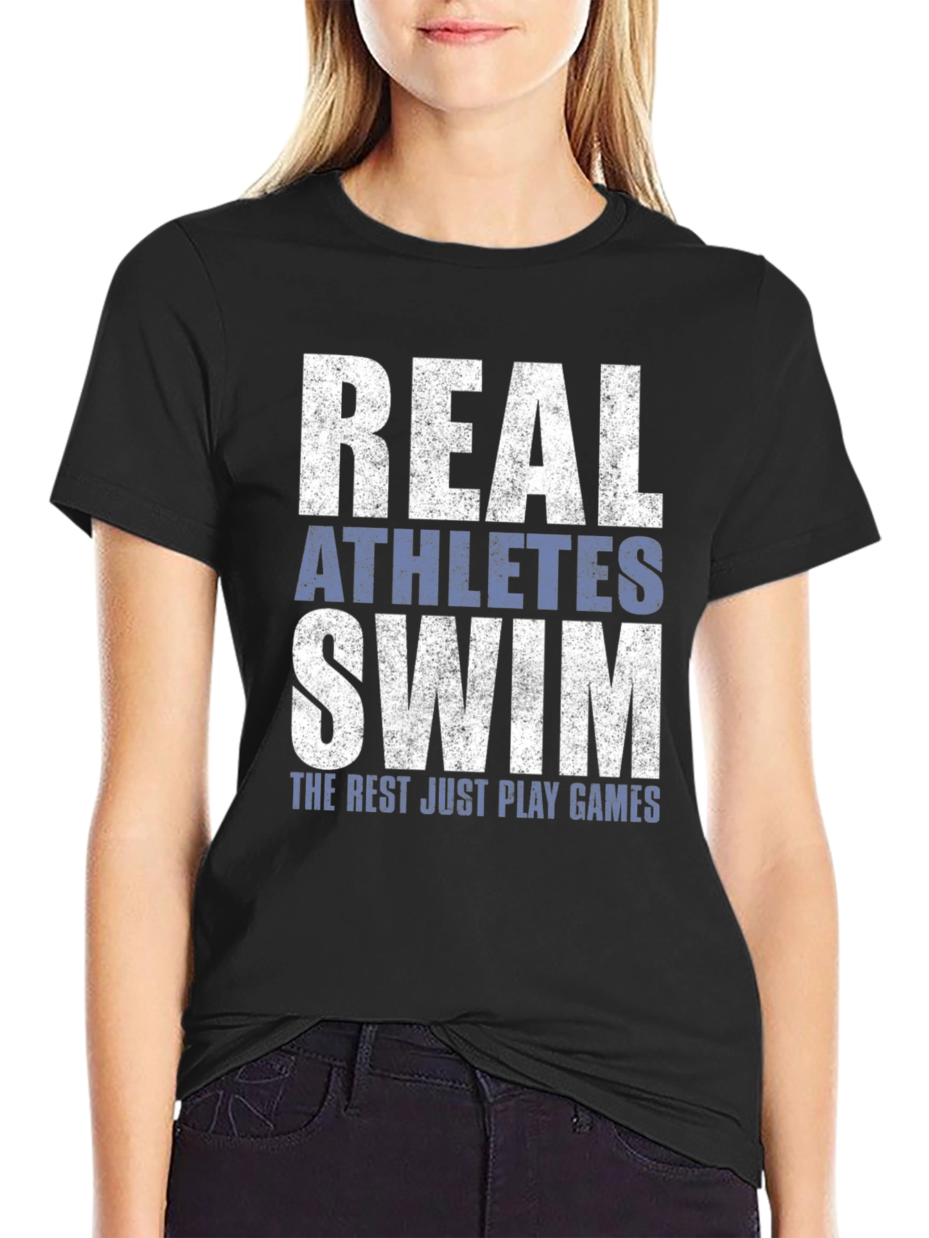 Real Athletes Swim T-Shirt