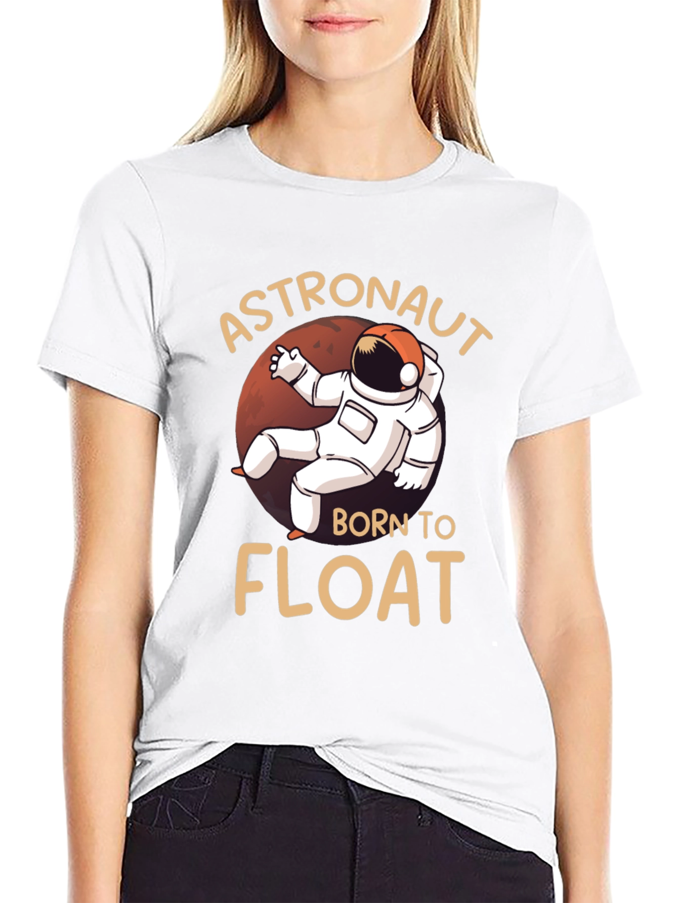 Astronaut Born To Float Graphic T-Shirt