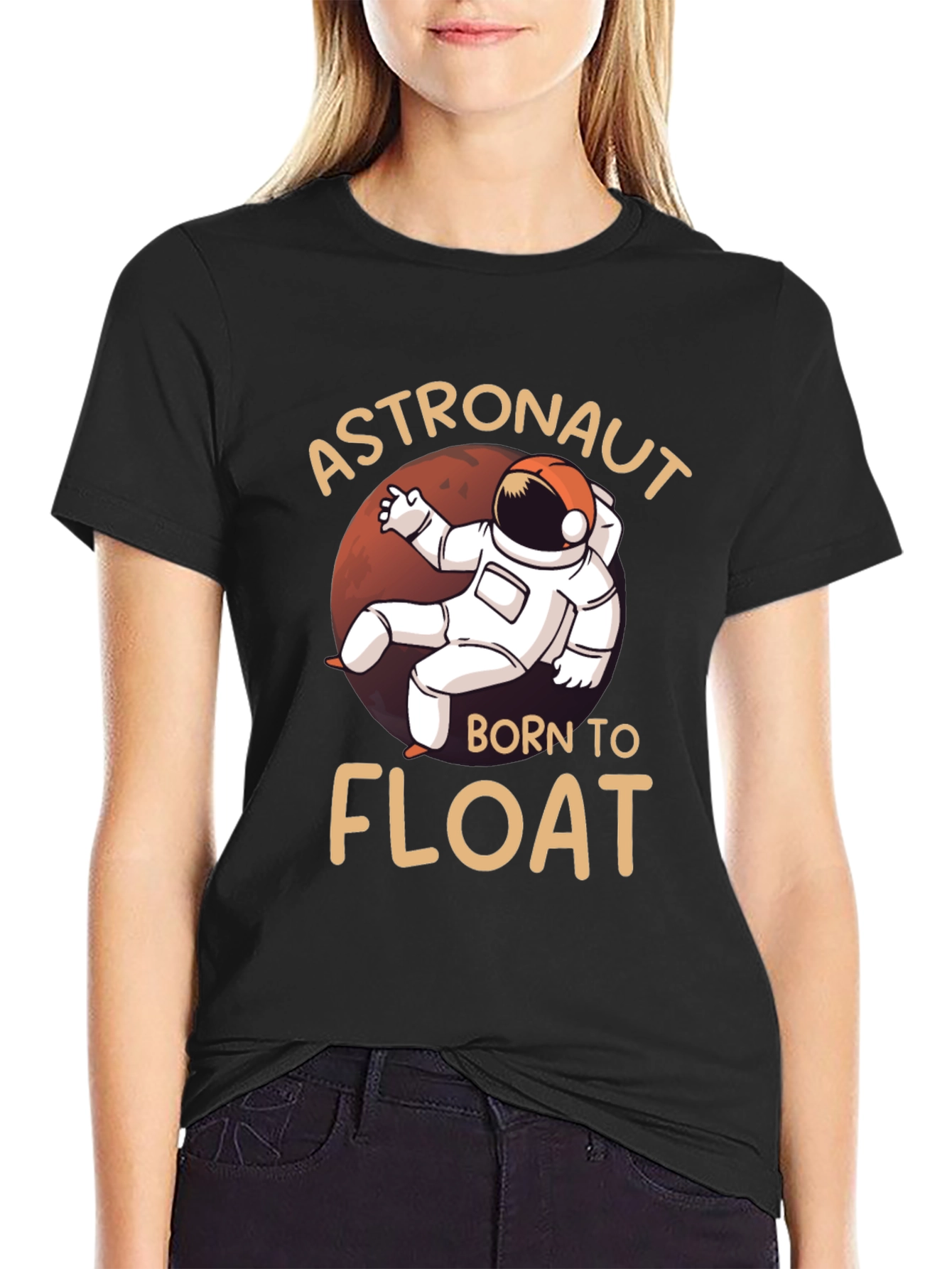Astronaut Born To Float Graphic T-Shirt