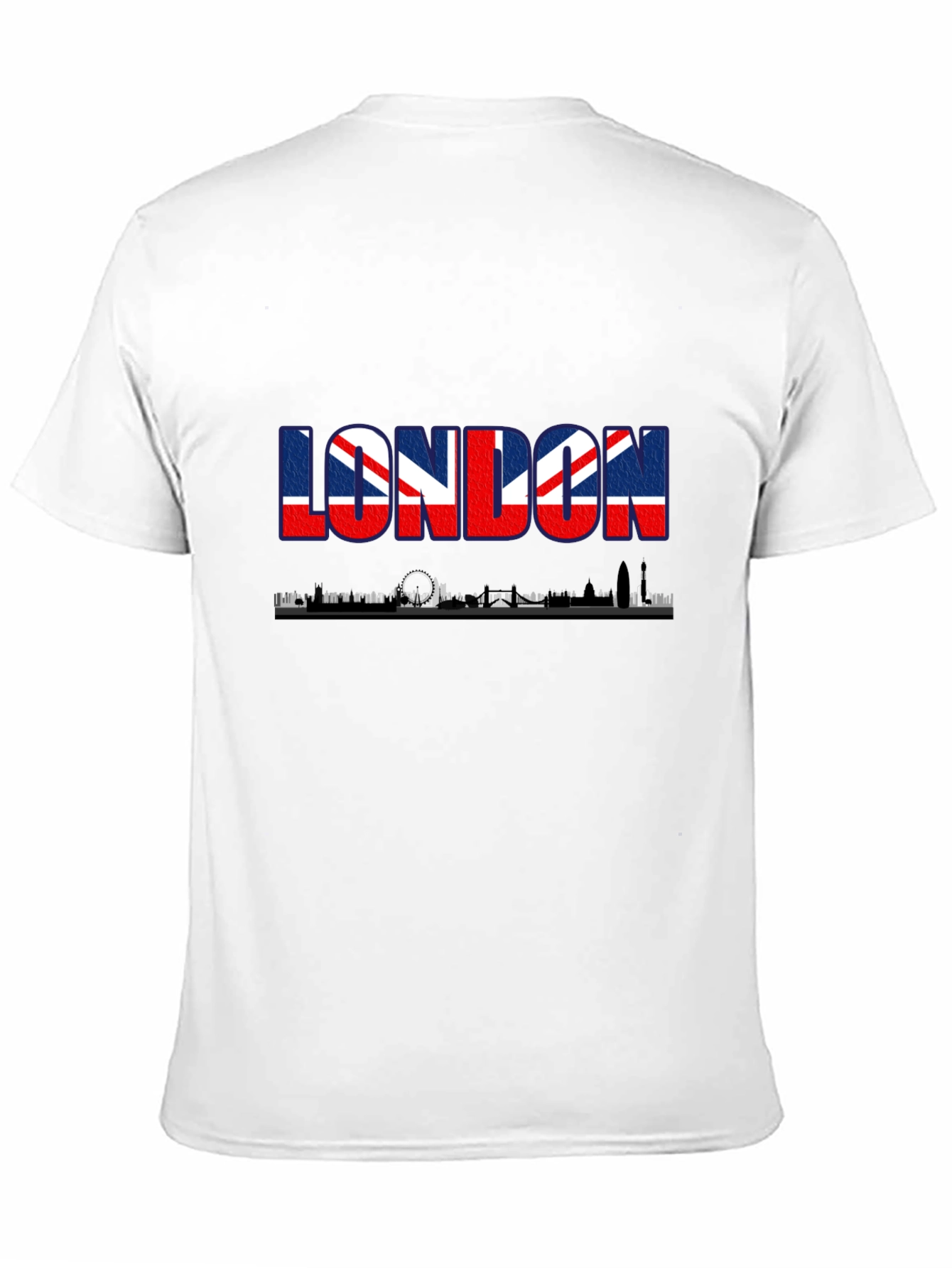 London Skyline UK Flag Graphic Tee - Black