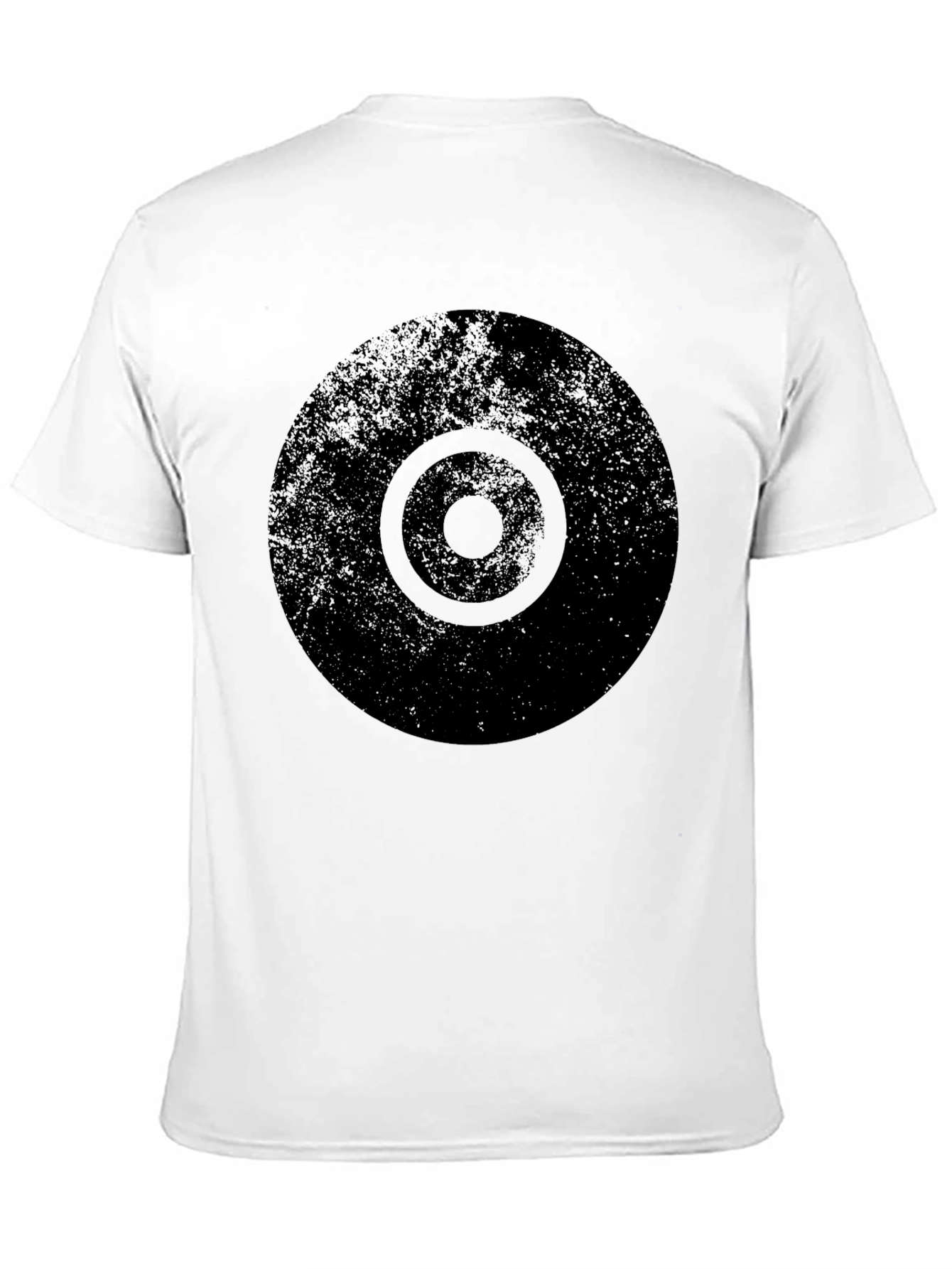 Distressed Target Graphic Mens Black T-Shirt