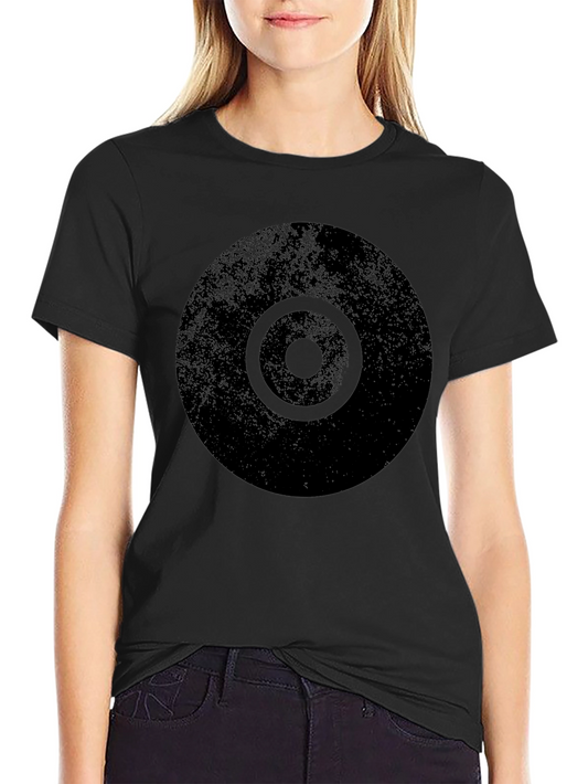 Distressed Target Graphic Mens Black T-Shirt