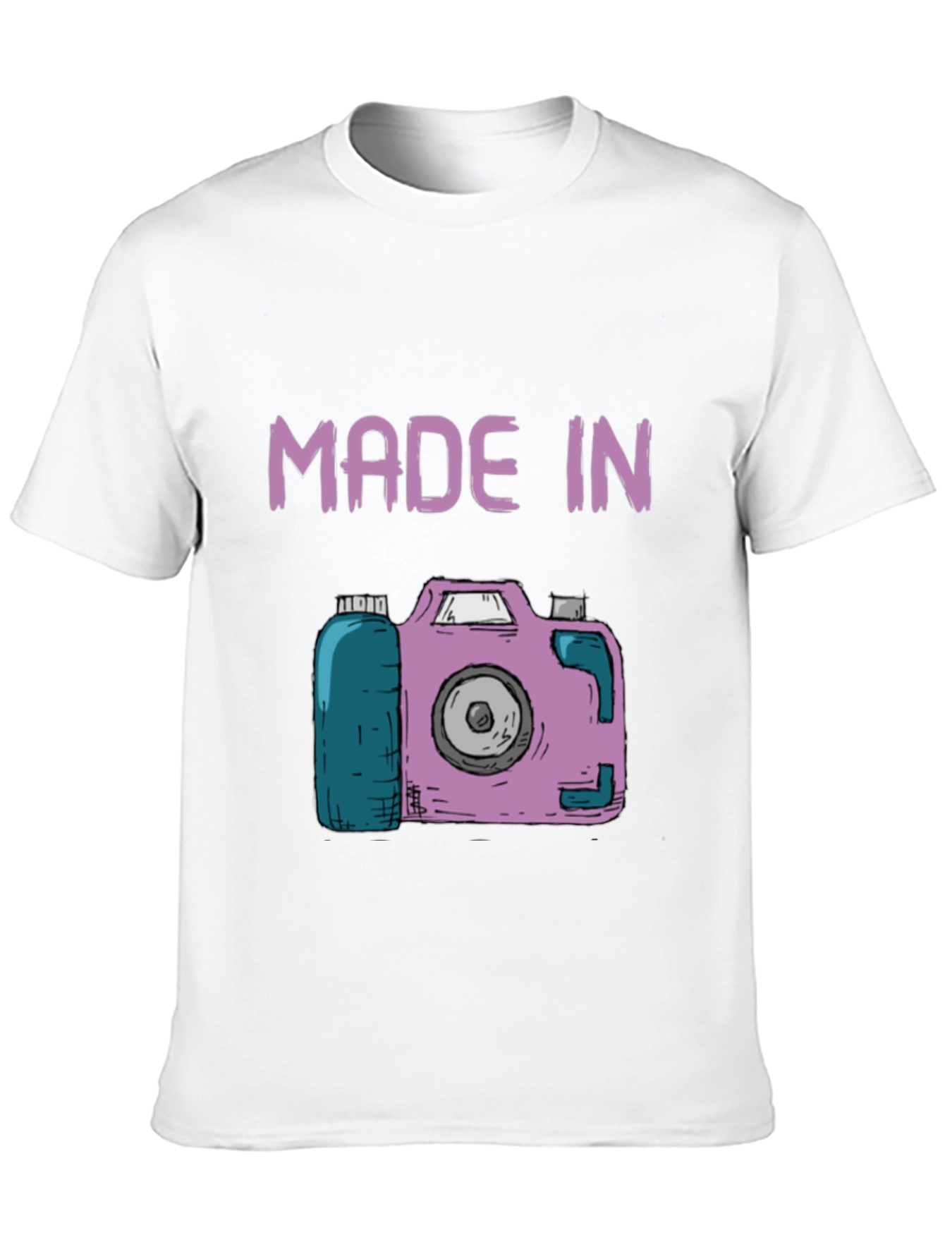 Made In Camera T-Shirt - Fun Novelty Tee