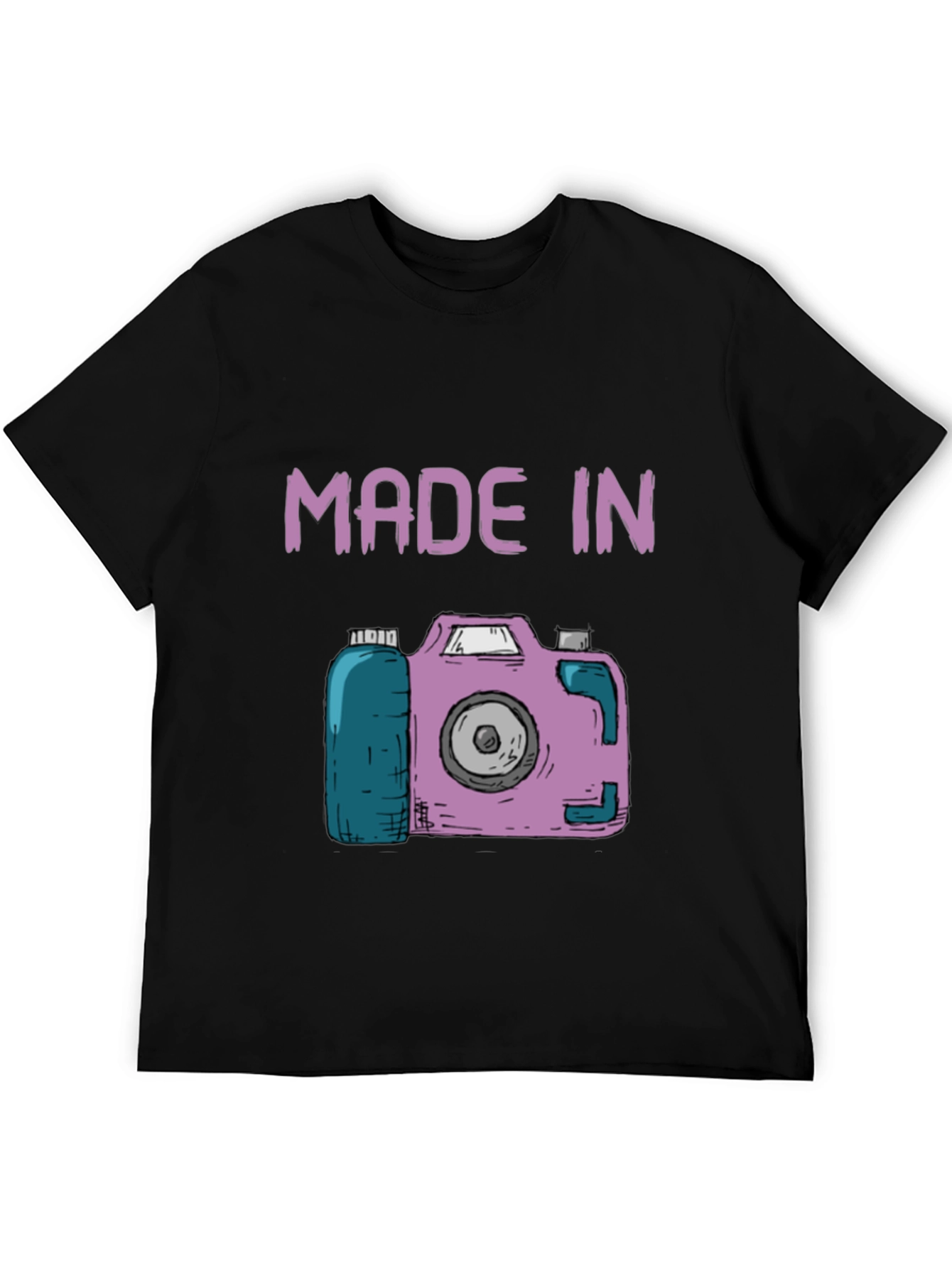 Made In Camera T-Shirt - Fun Novelty Tee