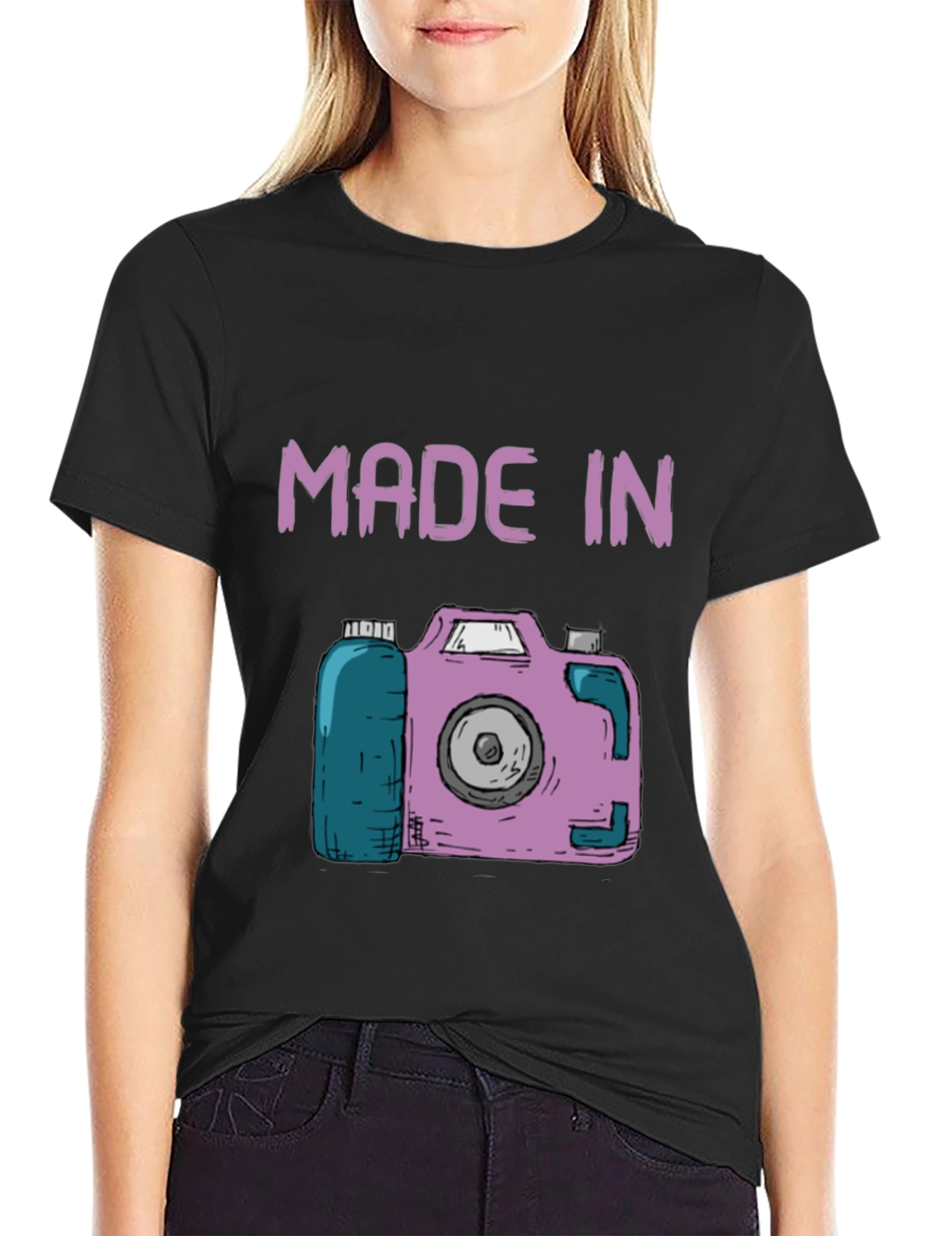 Made In Camera T-Shirt - Fun Novelty Tee