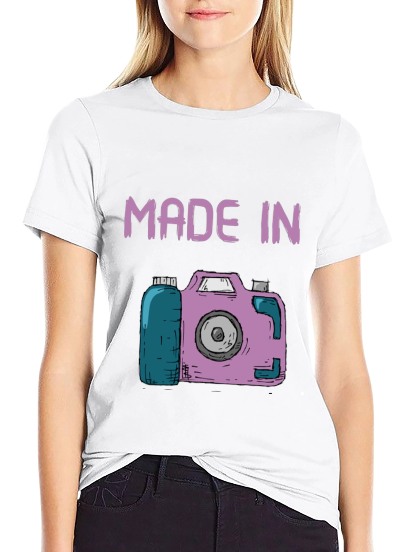 Made In Camera T-Shirt - Fun Novelty Tee