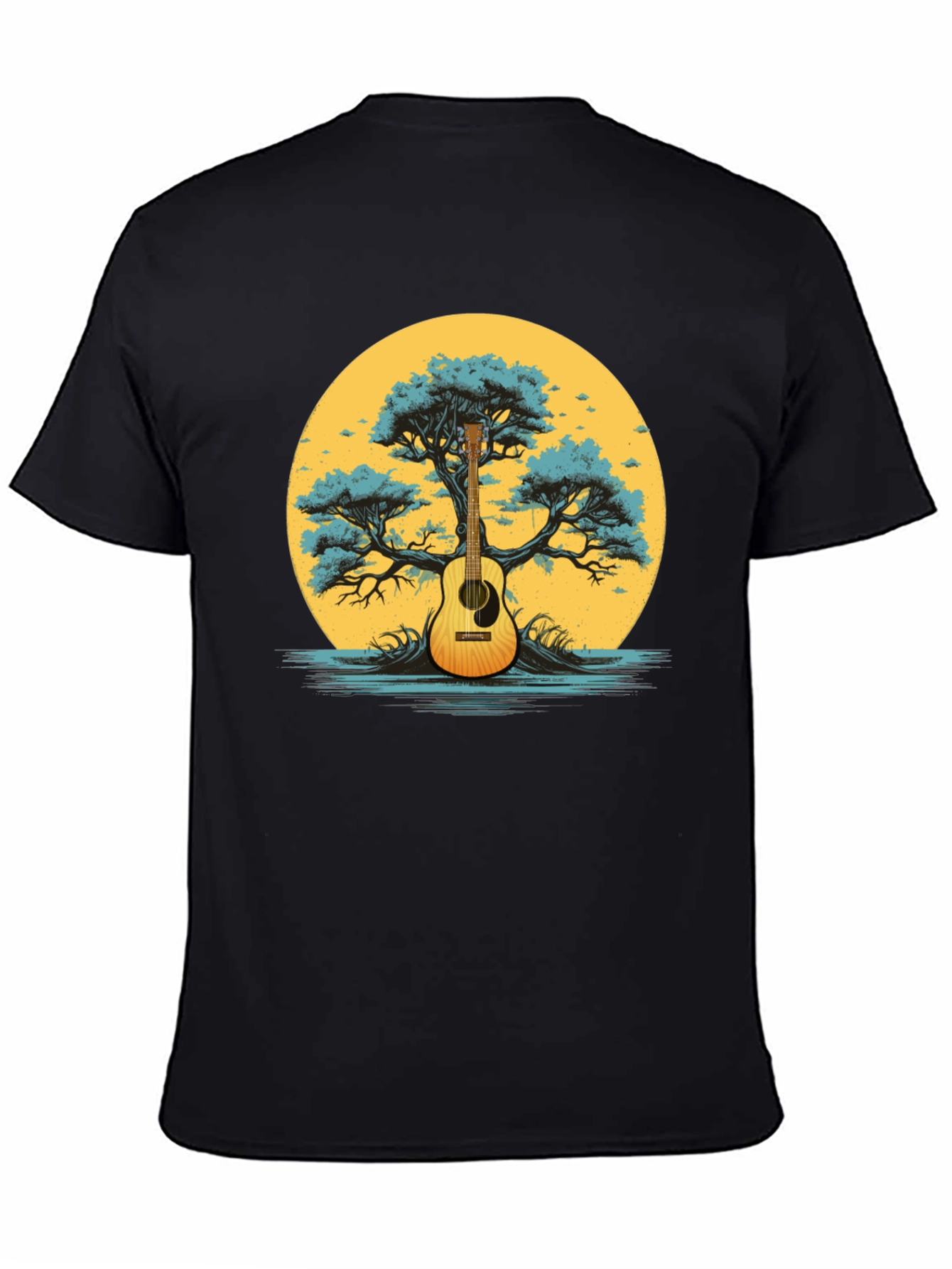 Guitar Tree Graphic Tee - Music Lover Shirt