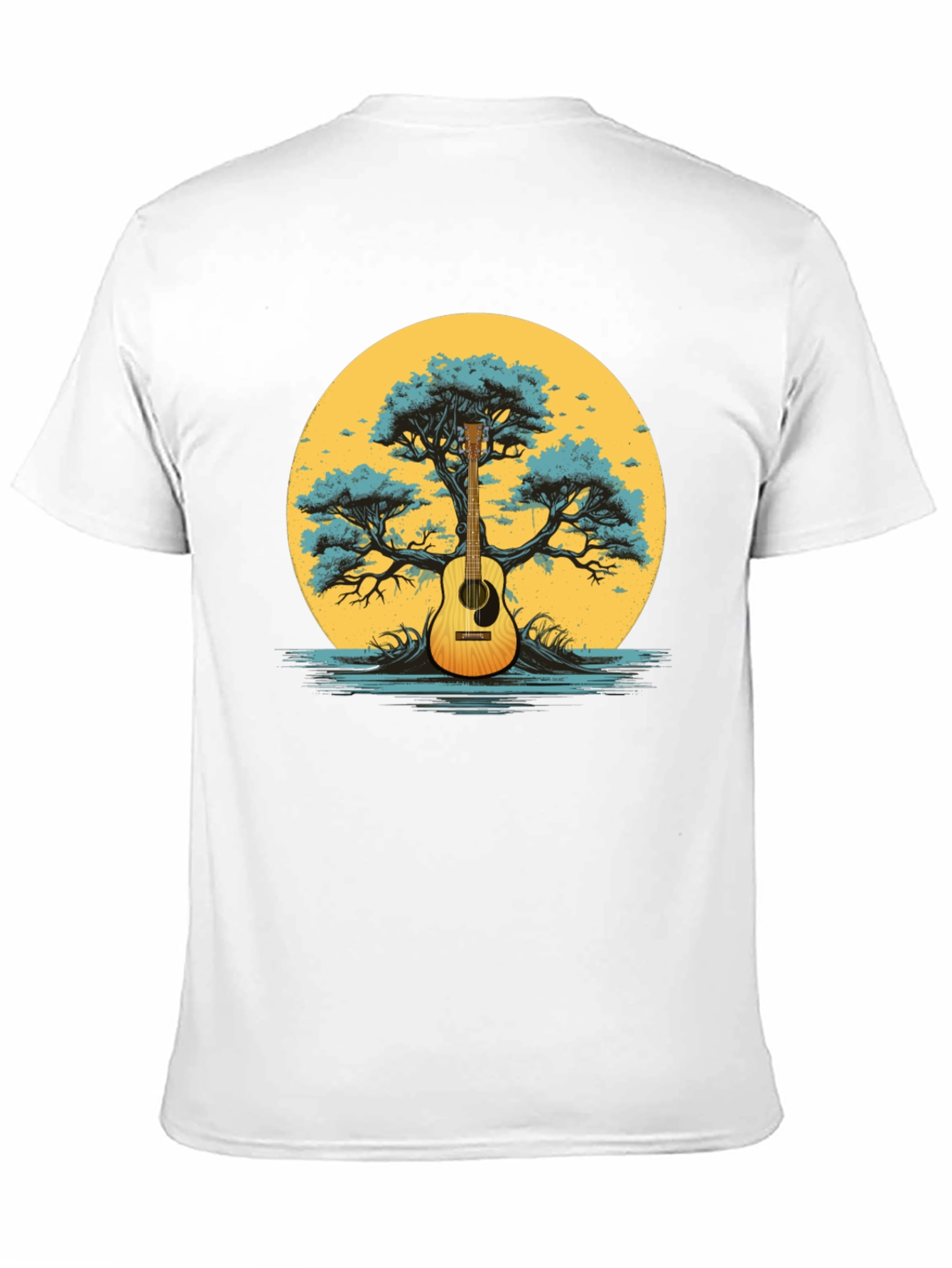 Guitar Tree Graphic Tee - Music Lover Shirt
