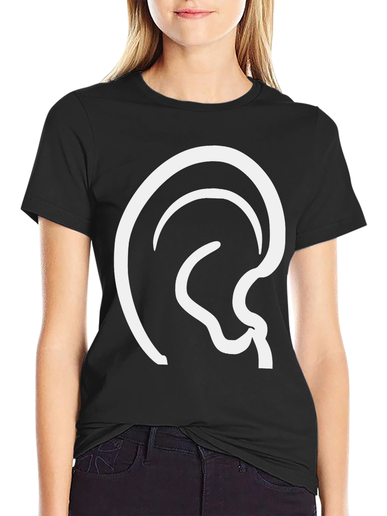 Abstract Silhouette Black T-Shirt
