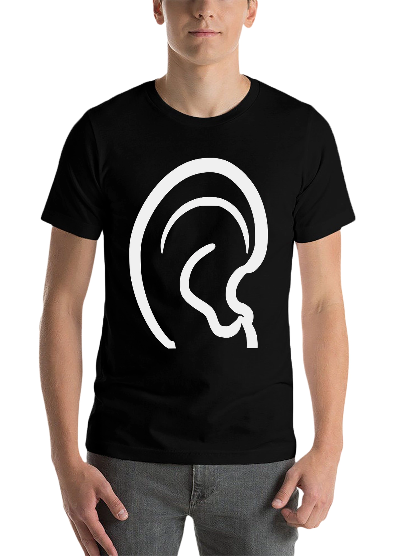 Abstract Silhouette Black T-Shirt