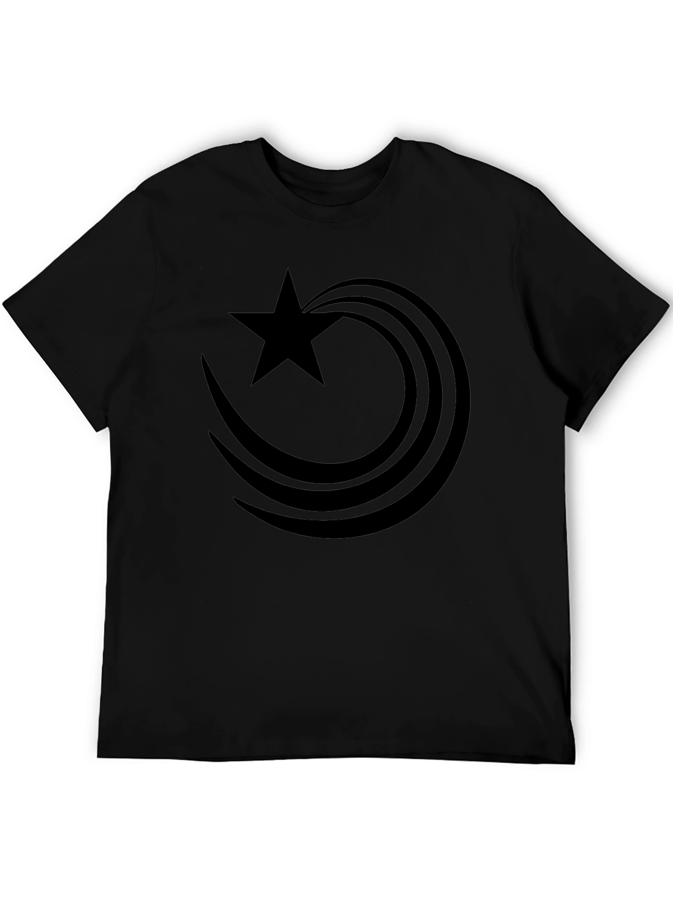 Star Comet Graphic Black T-Shirt