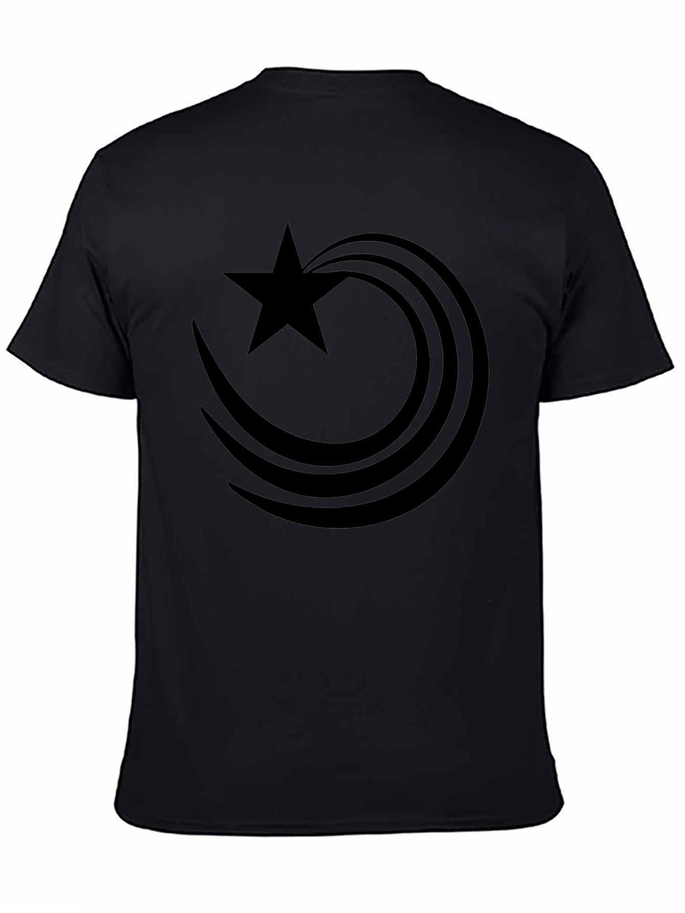 Star Comet Graphic Black T-Shirt