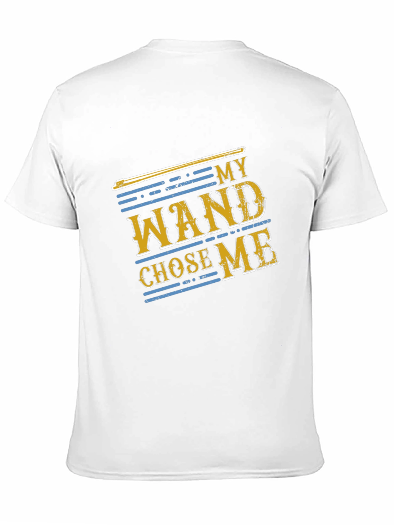 My Wand Chose Me Black Cotton T-Shirt