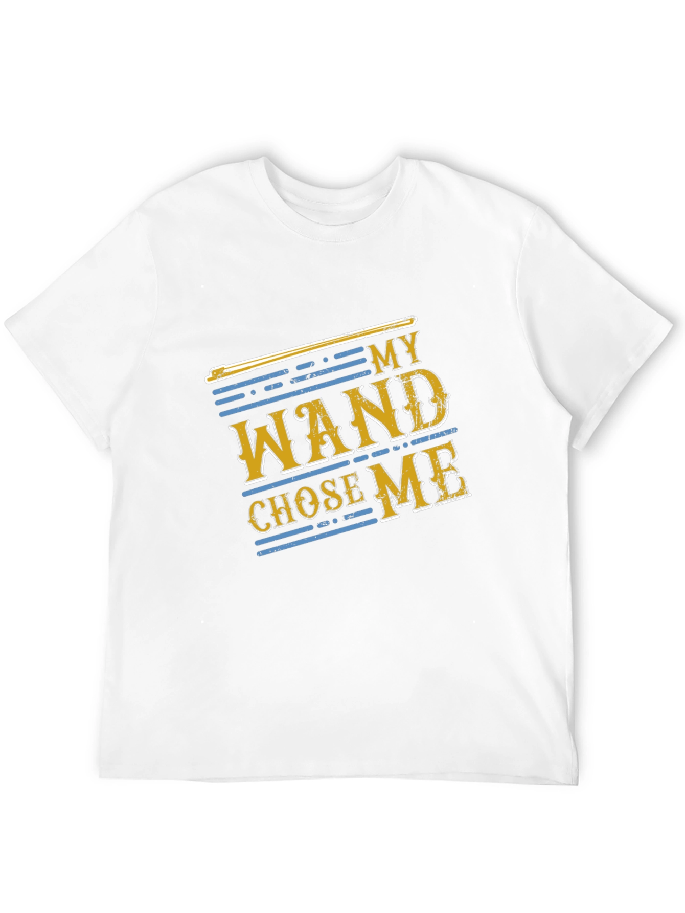 My Wand Chose Me Black Cotton T-Shirt
