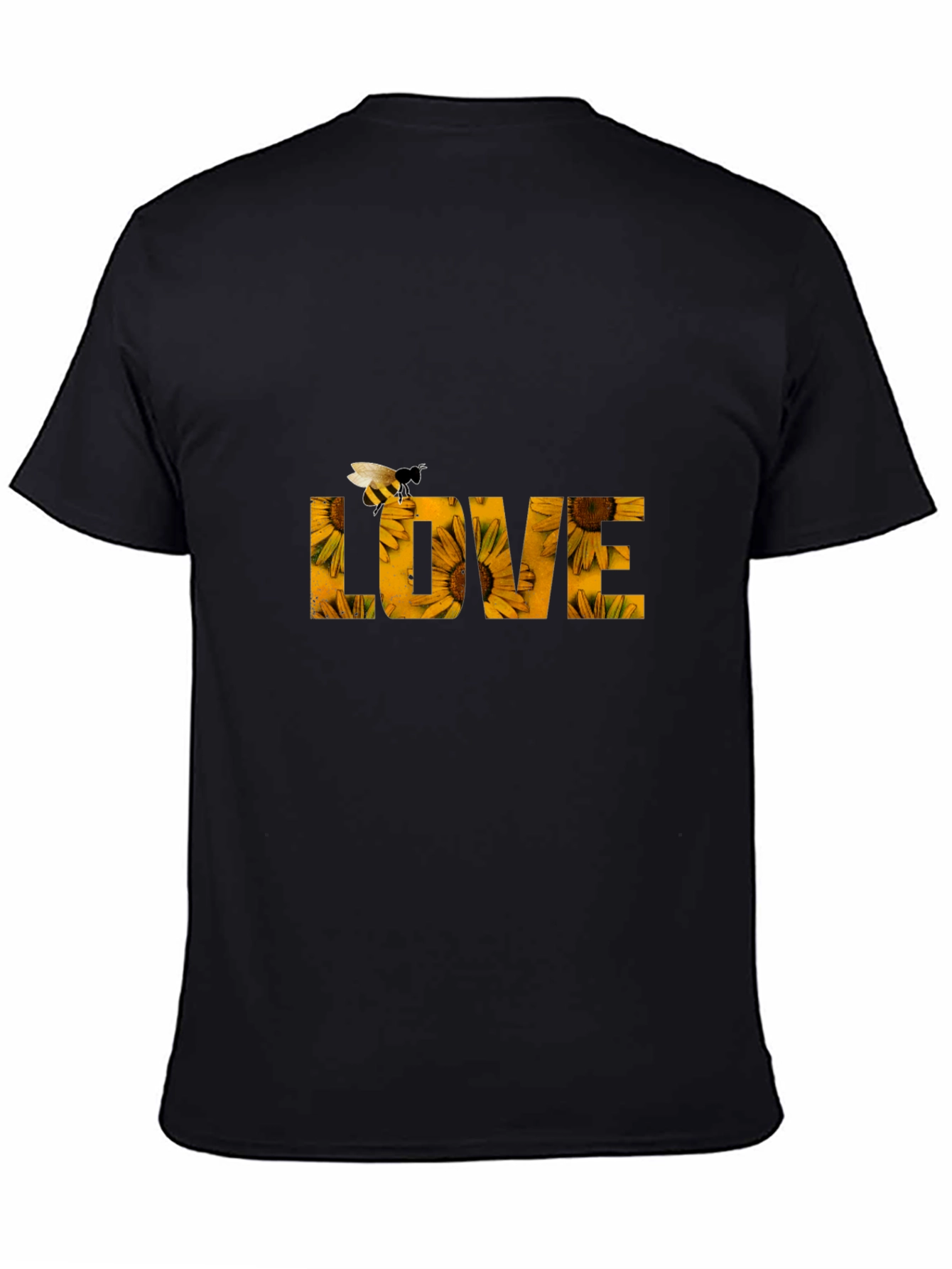 Sunflower LOVE Bee Graphic T-Shirt