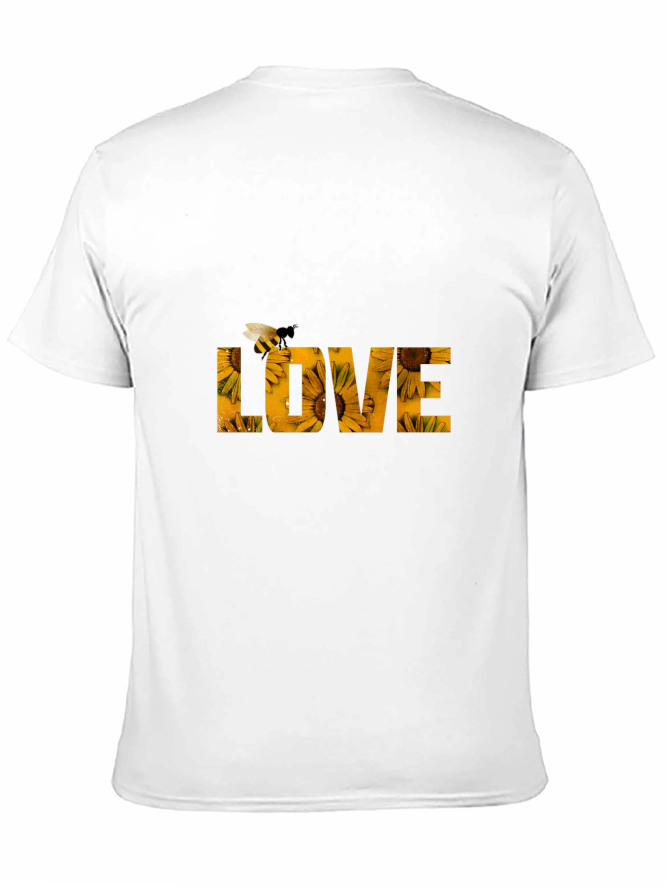 Sunflower LOVE Bee Graphic T-Shirt