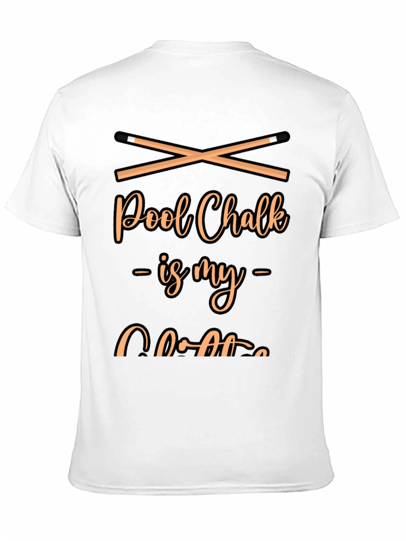Pool Chalk Is My Coffee Black T-Shirt