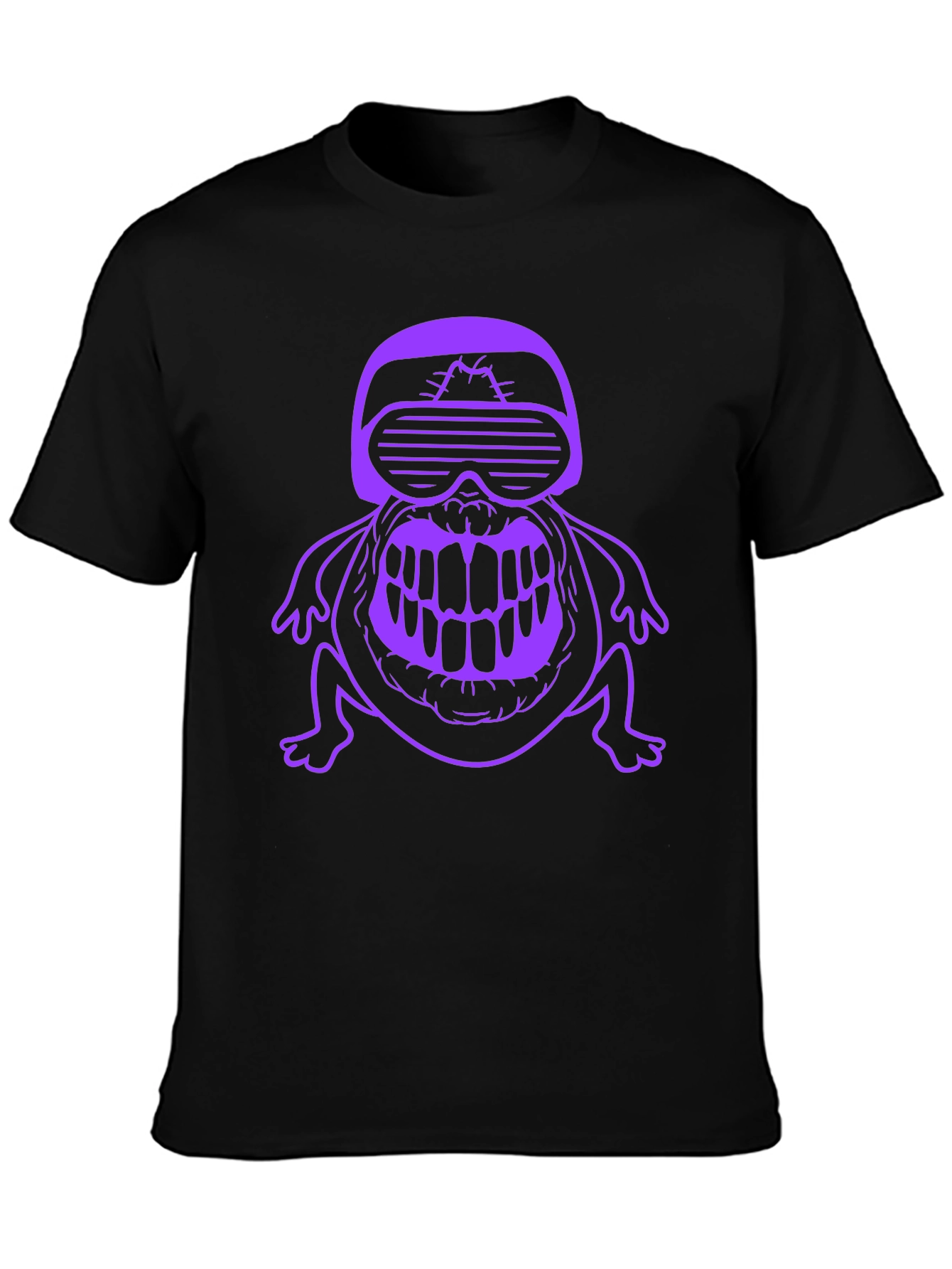 Cyber Frog Graphic Tee - Black
