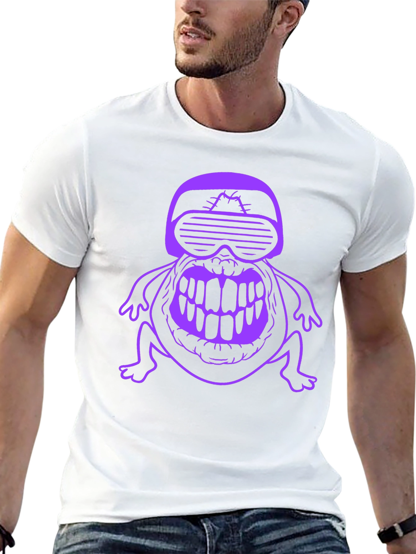 Cyber Frog Graphic Tee - Black