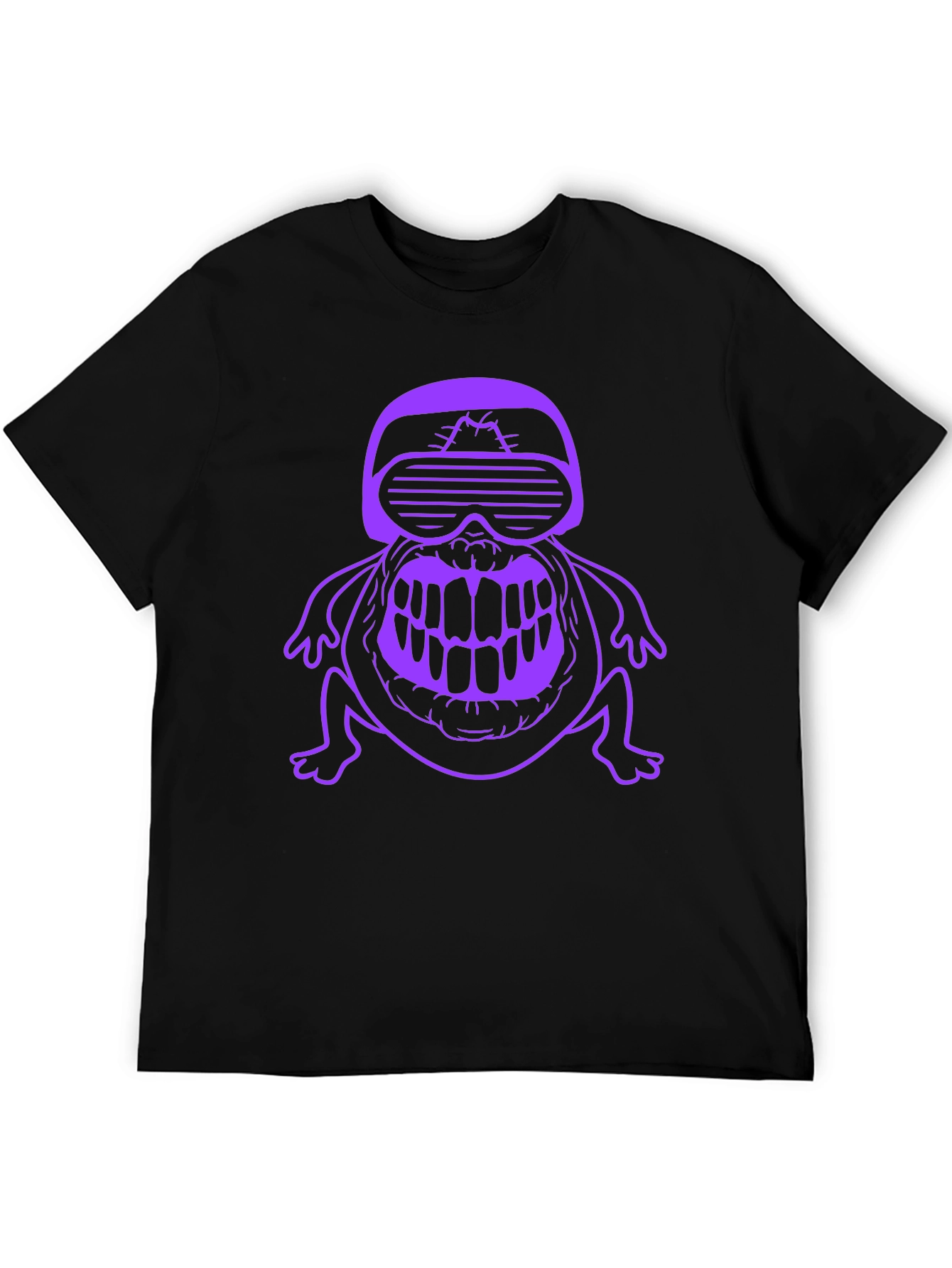 Cyber Frog Graphic Tee - Black