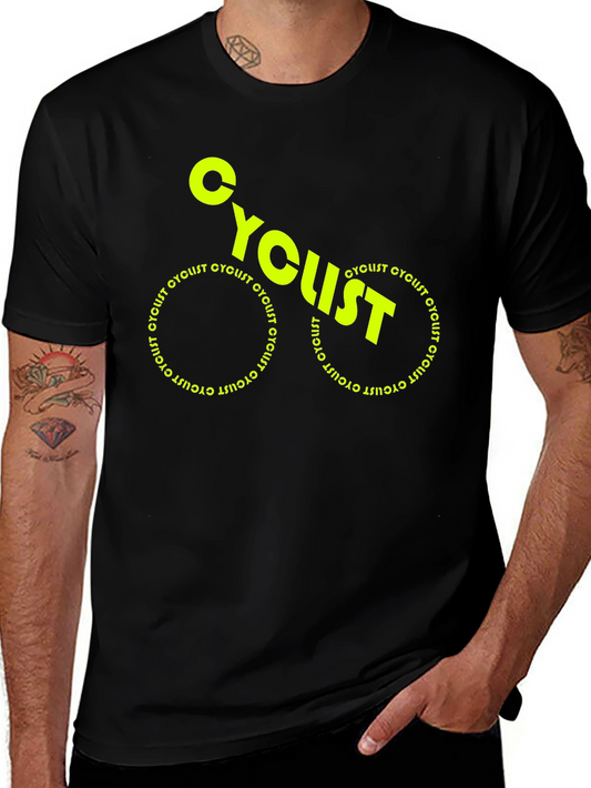 Cyclist Graphic Print T-Shirt - Ride in Style!