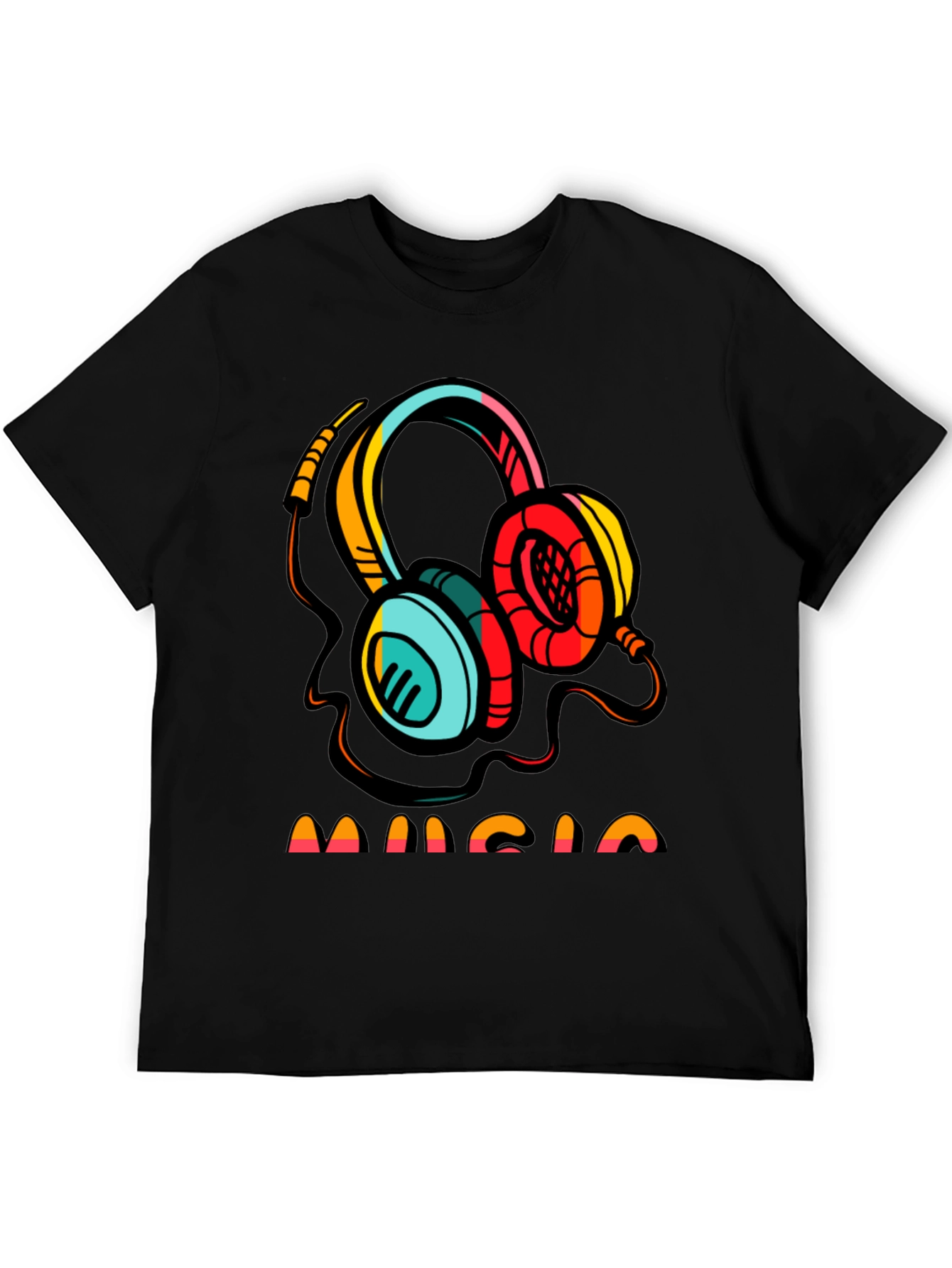 Music Headphone Graphic T-Shirt