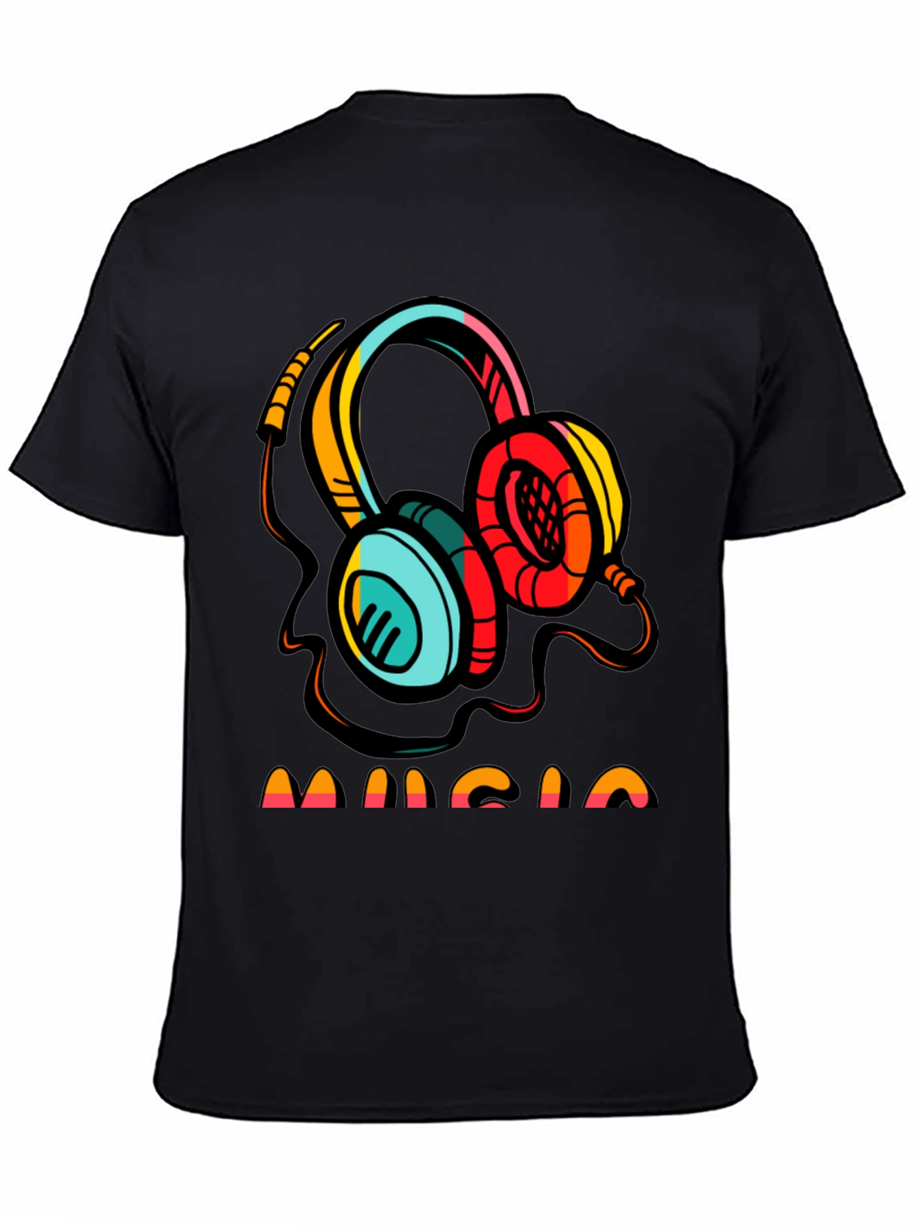 Music Headphone Graphic T-Shirt
