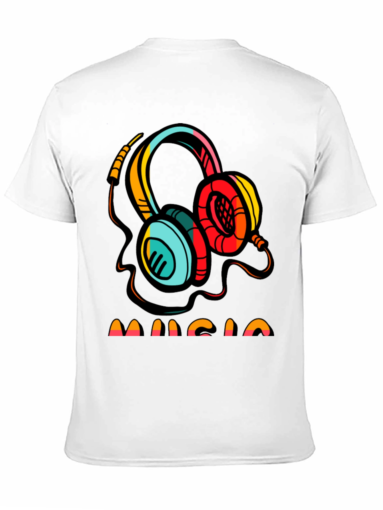 Music Headphone Graphic T-Shirt