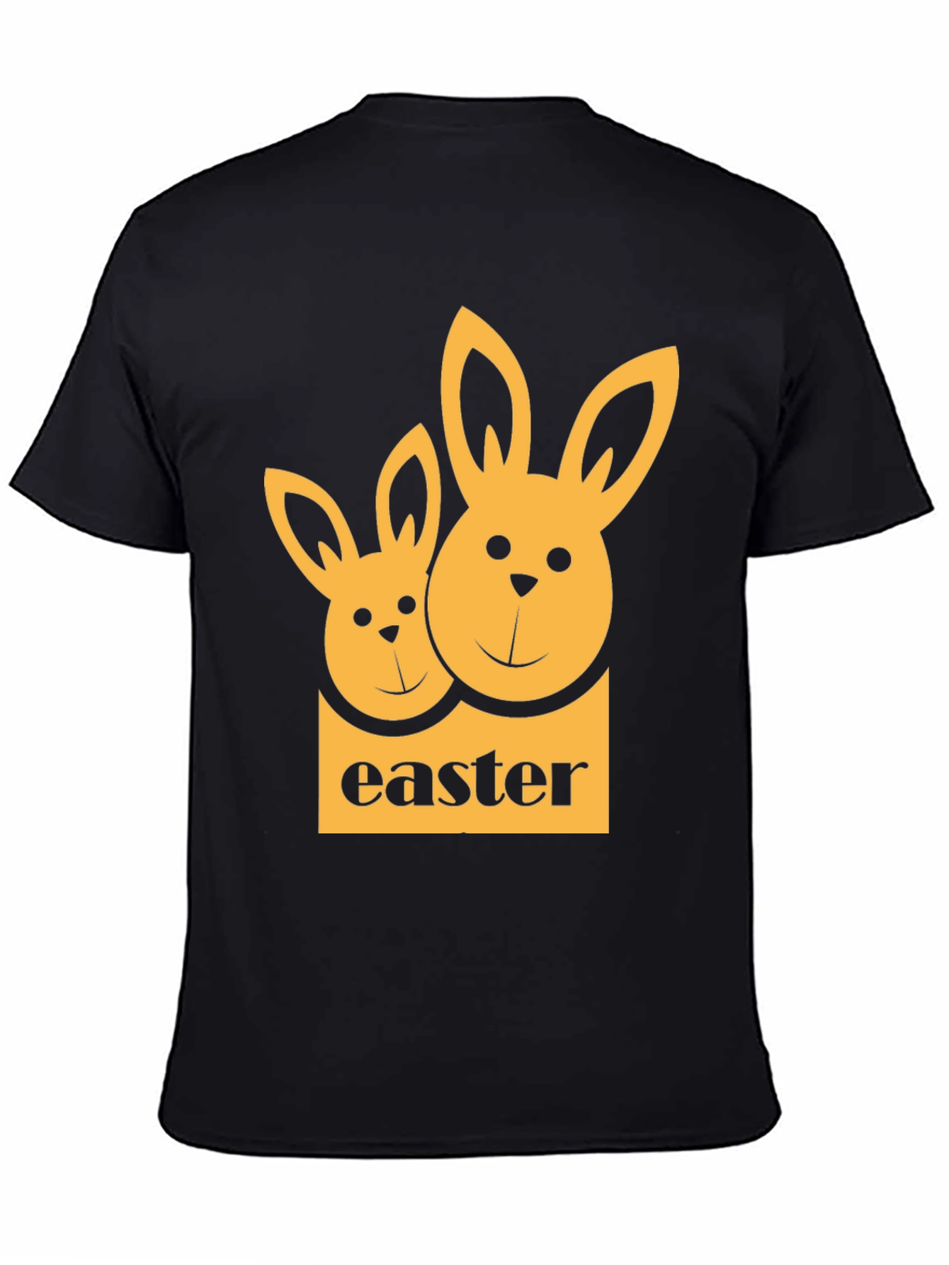 Easter Bunny Black T-Shirt
