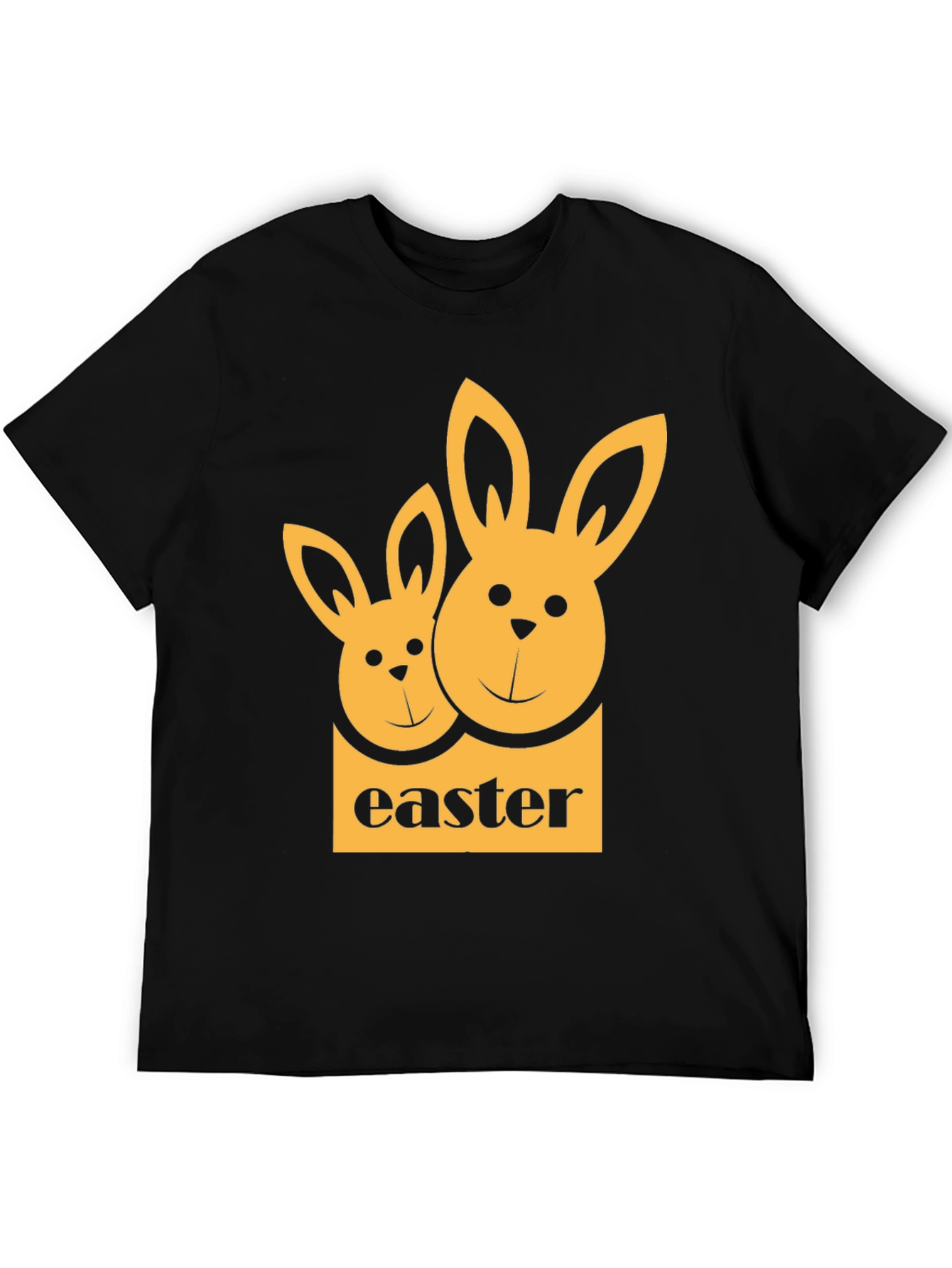 Easter Bunny Black T-Shirt