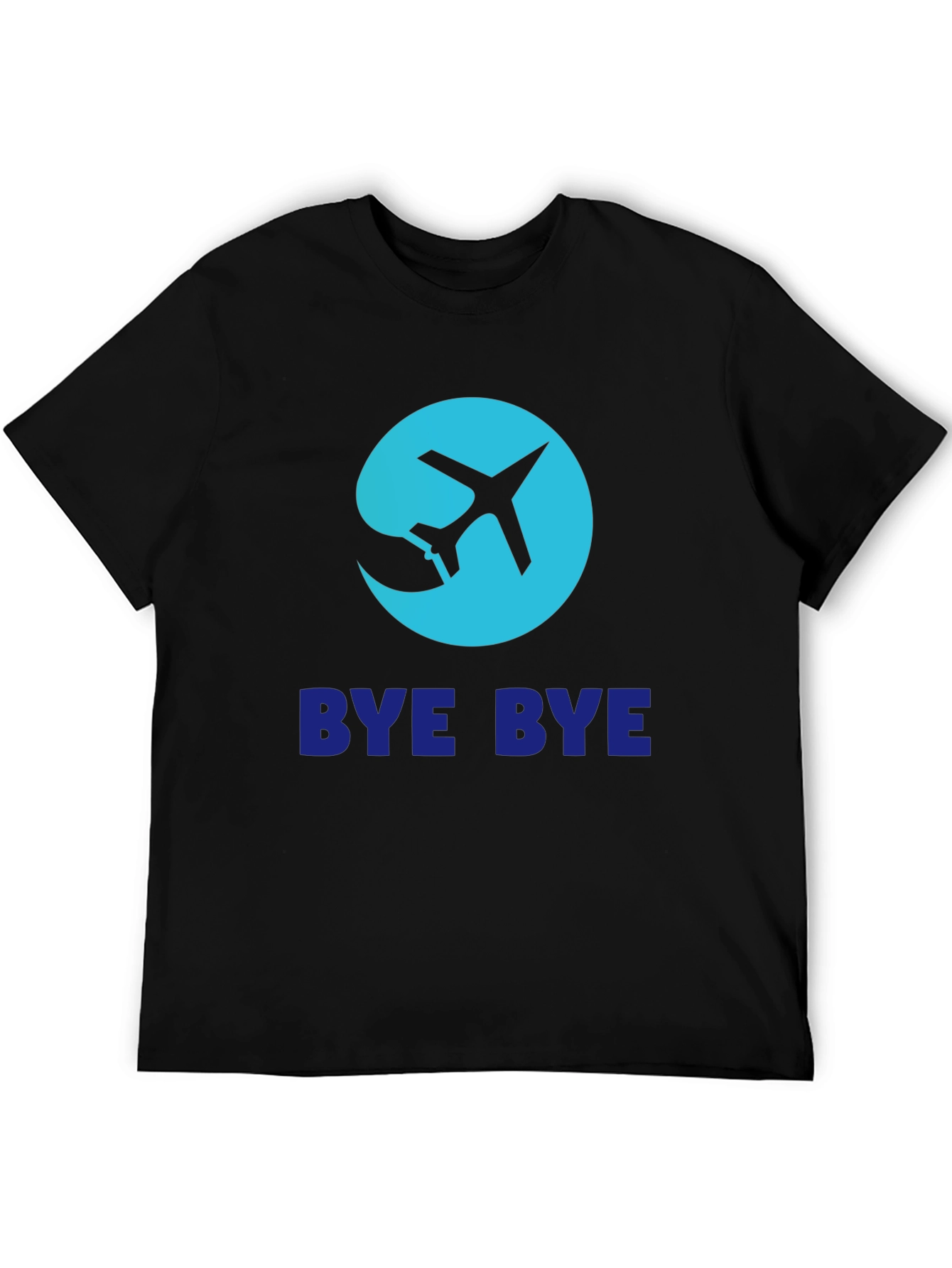 Bye Bye Airplane Graphic Tee - Black