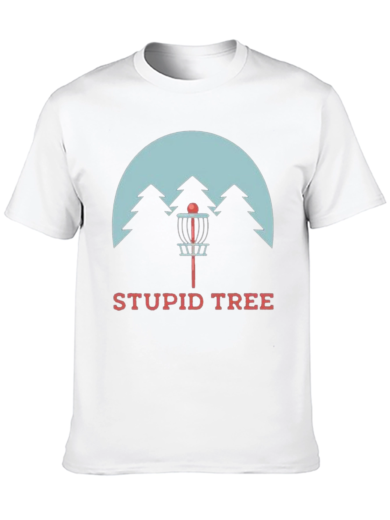 Stupid Tree Disc Golf T-Shirt - Funny Golfing Tee