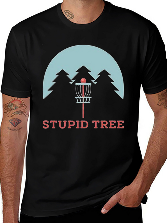 Stupid Tree Disc Golf T-Shirt - Funny Golfing Tee
