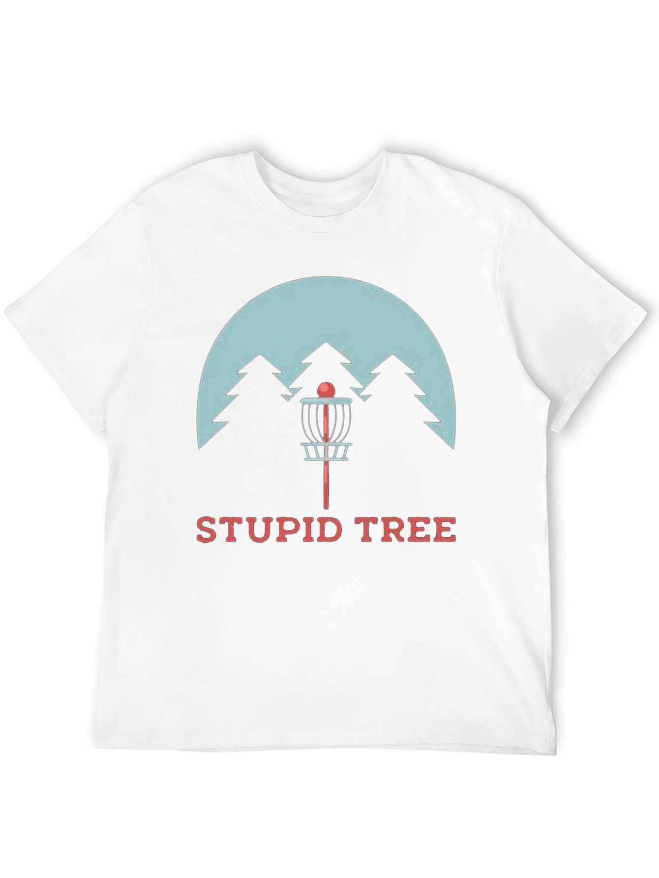 Stupid Tree Disc Golf T-Shirt - Funny Golfing Tee