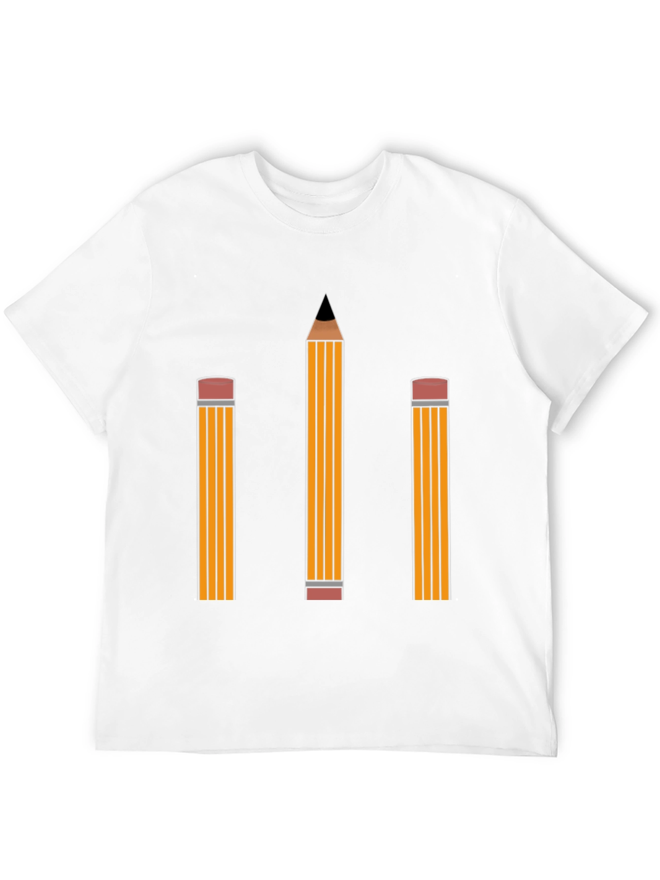 Pencil Graphic Tee - Black Cotton Shirt