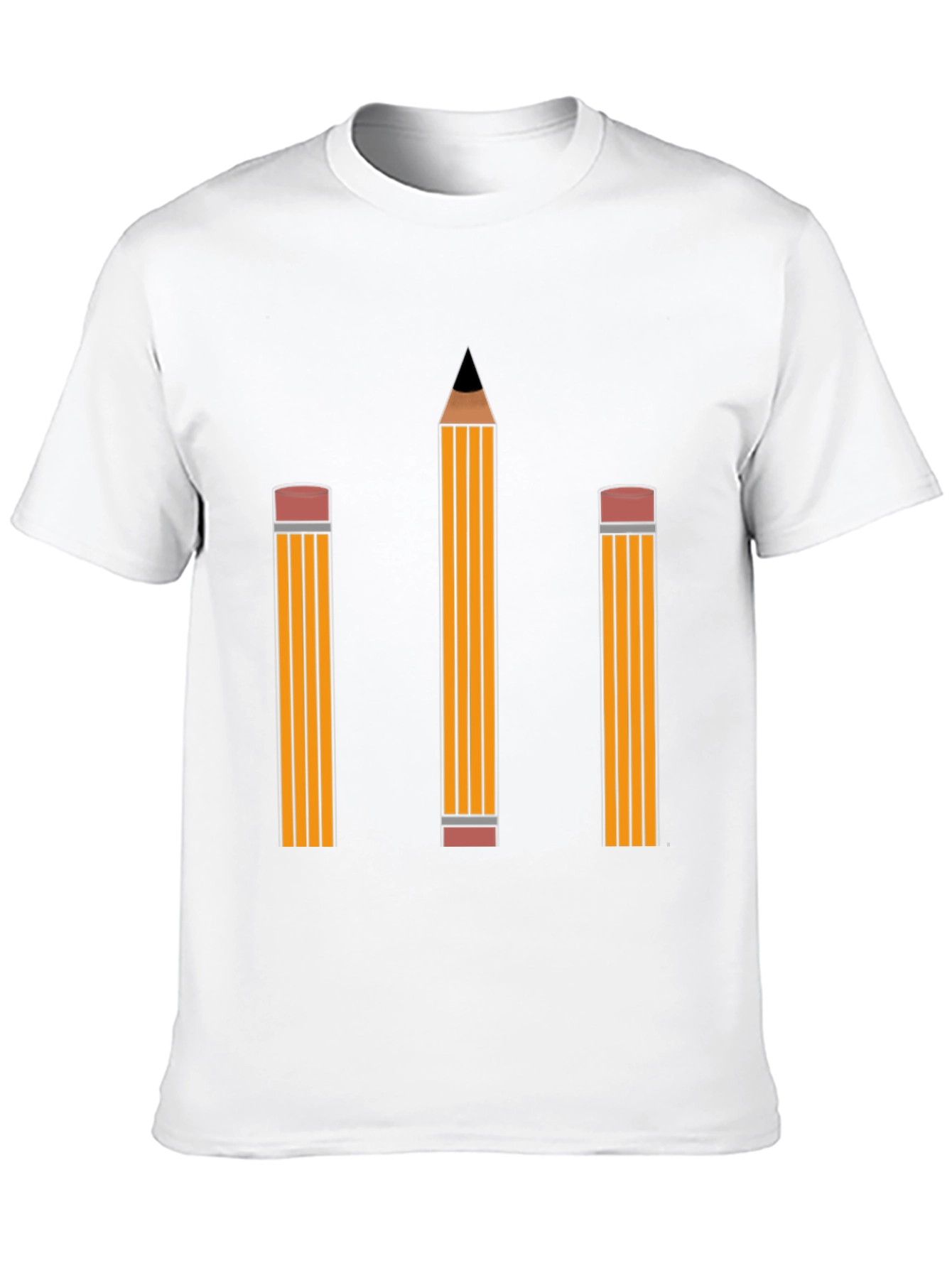 Pencil Graphic Tee - Black Cotton Shirt