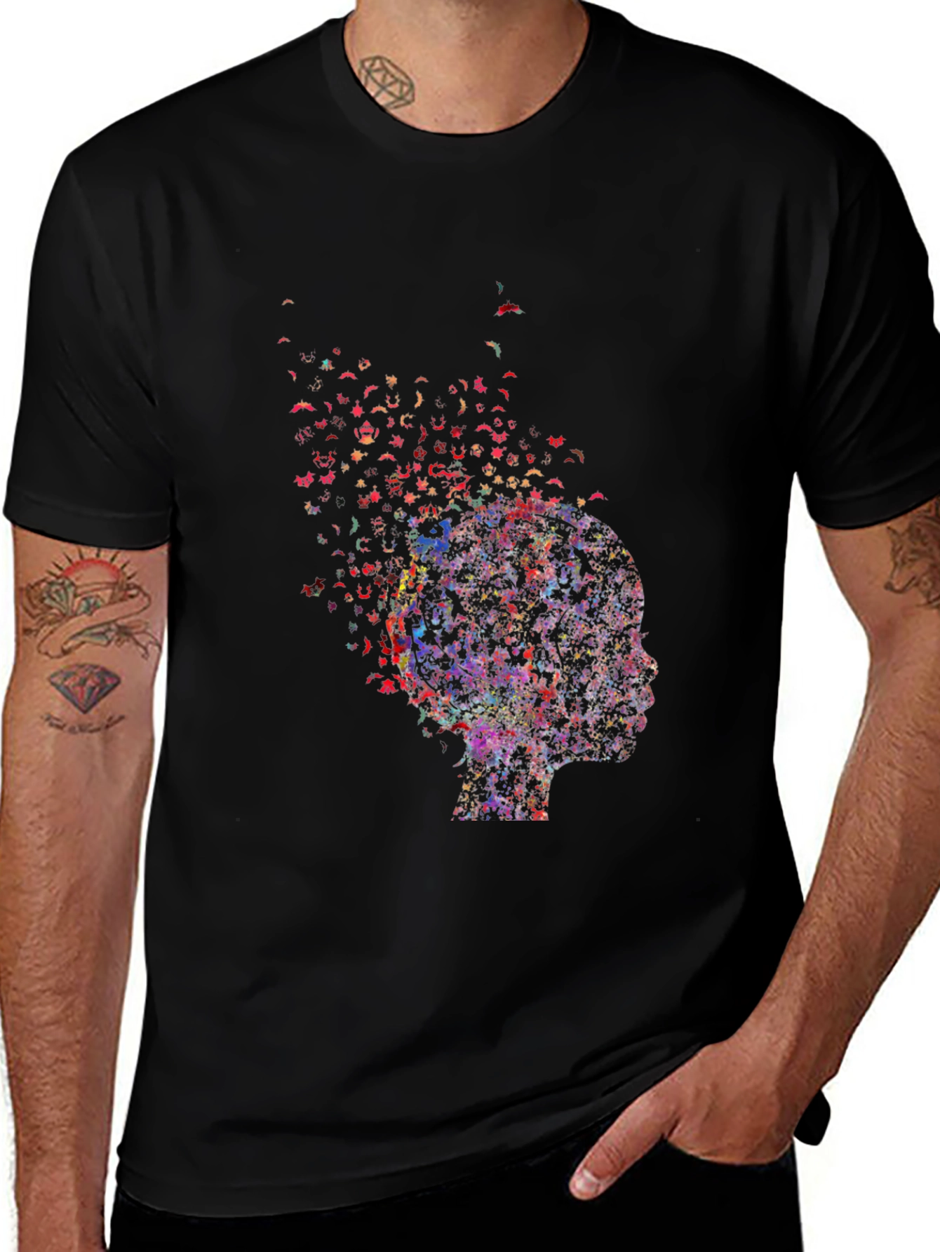 Abstract Mind T-Shirt - Unisex Black Tee