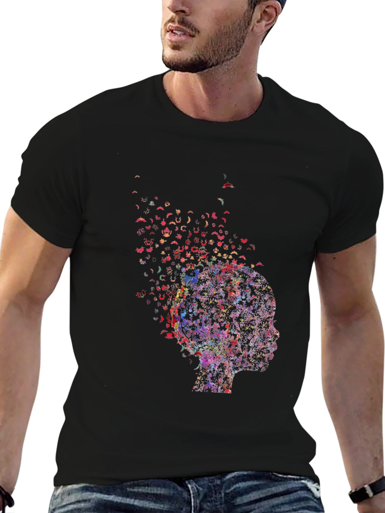 Abstract Mind T-Shirt - Unisex Black Tee