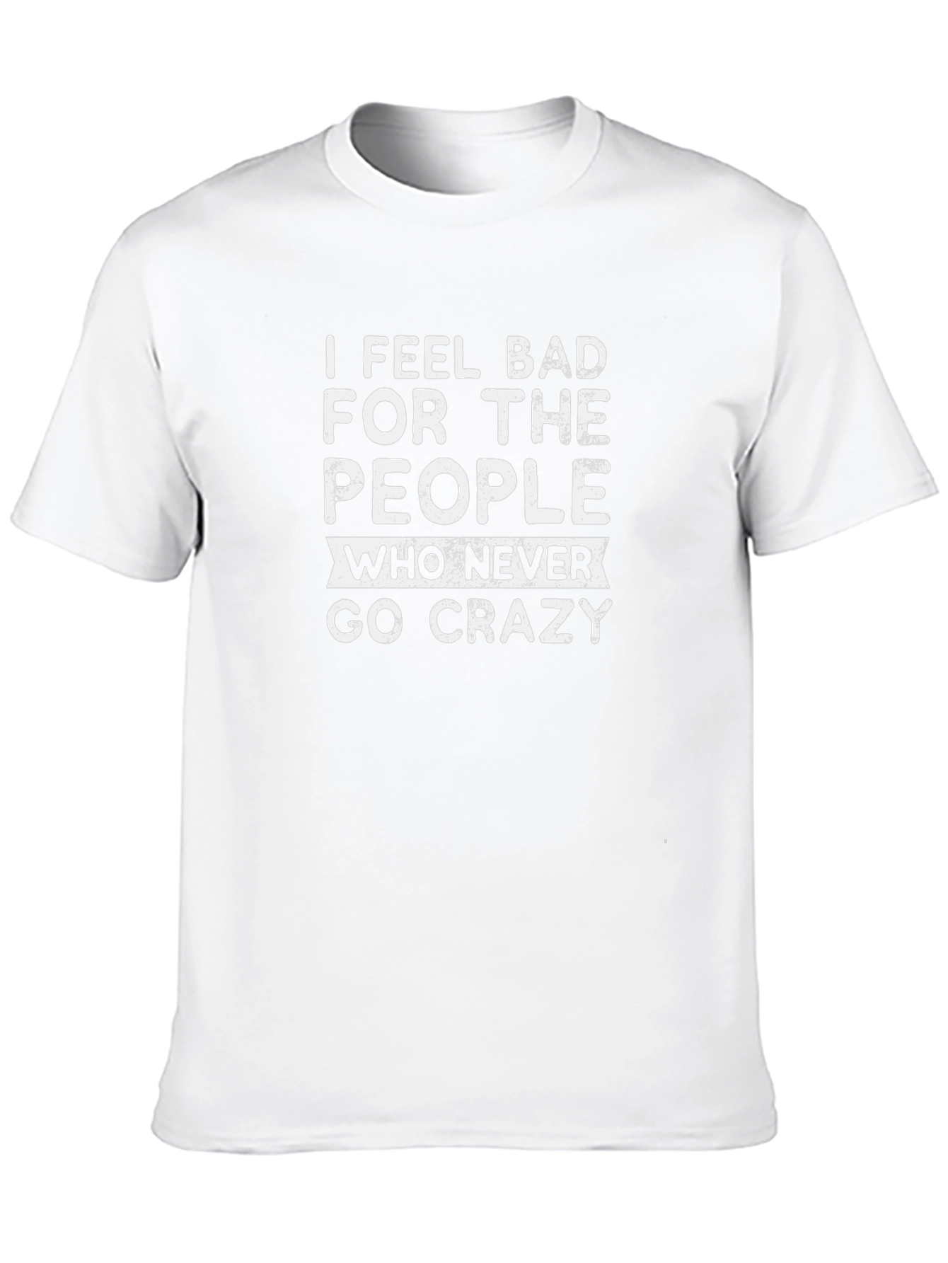 Crazy People Graphic Tee - Black Cotton T-Shirt