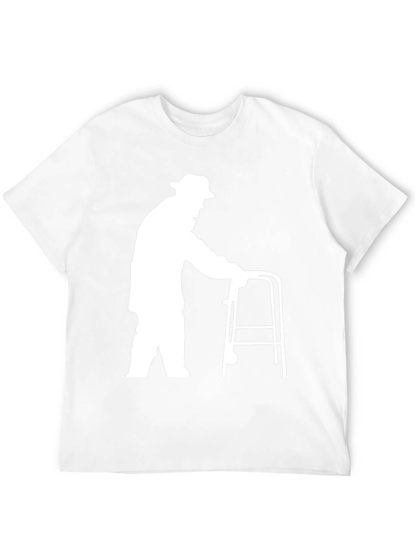 Funny Old Man Walker T-Shirt - Unique Graphic Tee