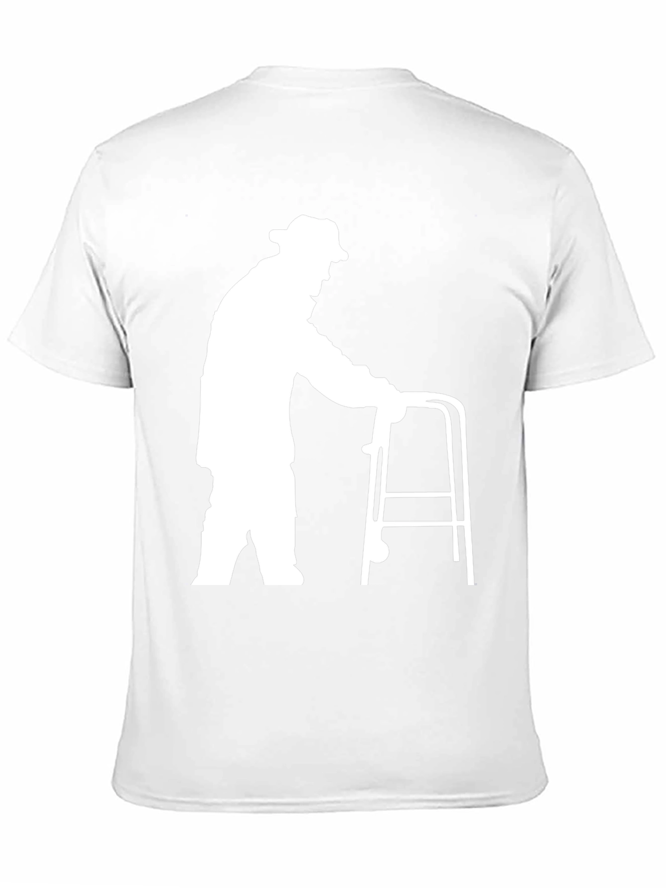 Funny Old Man Walker T-Shirt - Unique Graphic Tee