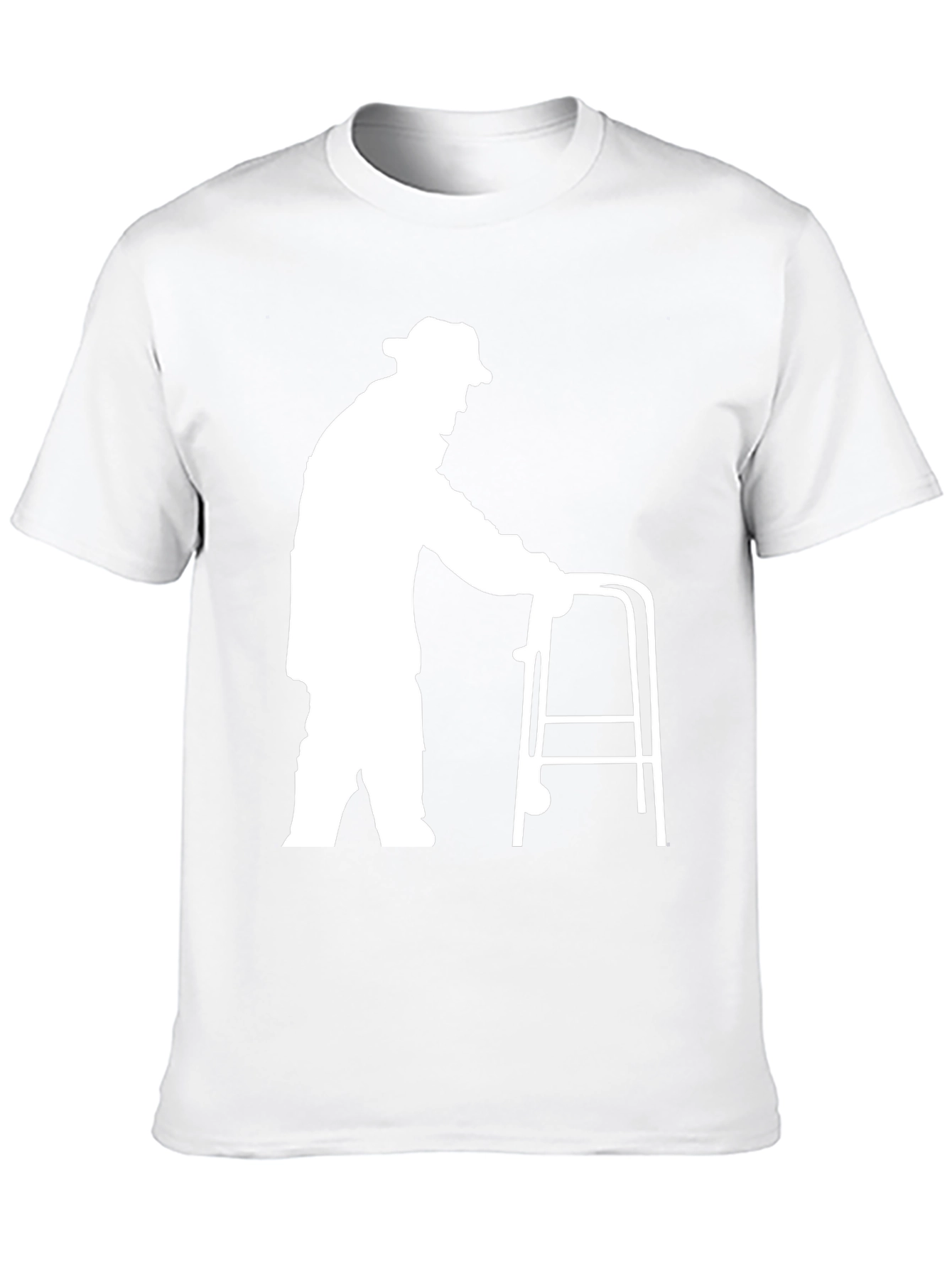 Funny Old Man Walker T-Shirt - Unique Graphic Tee