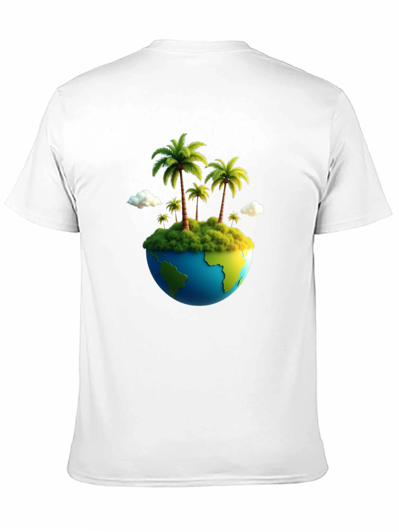 Island Paradise Earth Graphic Tee - Black