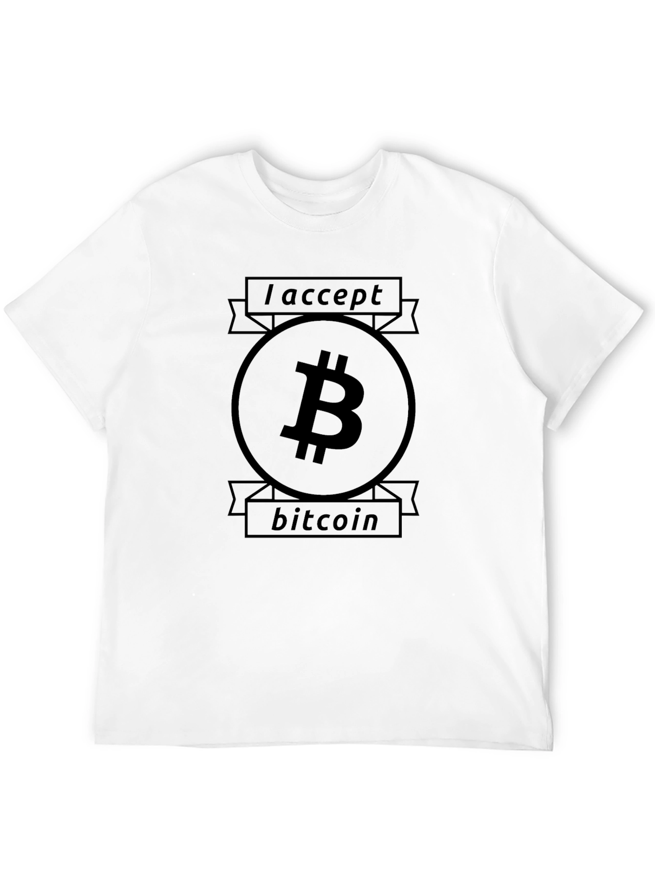 I Accept Bitcoin T-Shirt - Crypto Currency Tee
