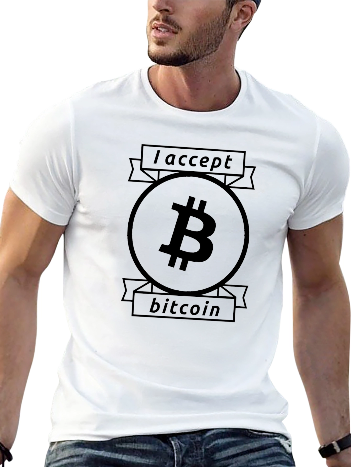 I Accept Bitcoin T-Shirt - Crypto Currency Tee