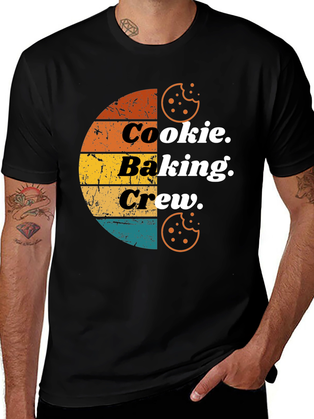 Cookie Baking Crew T-Shirt - Retro Design