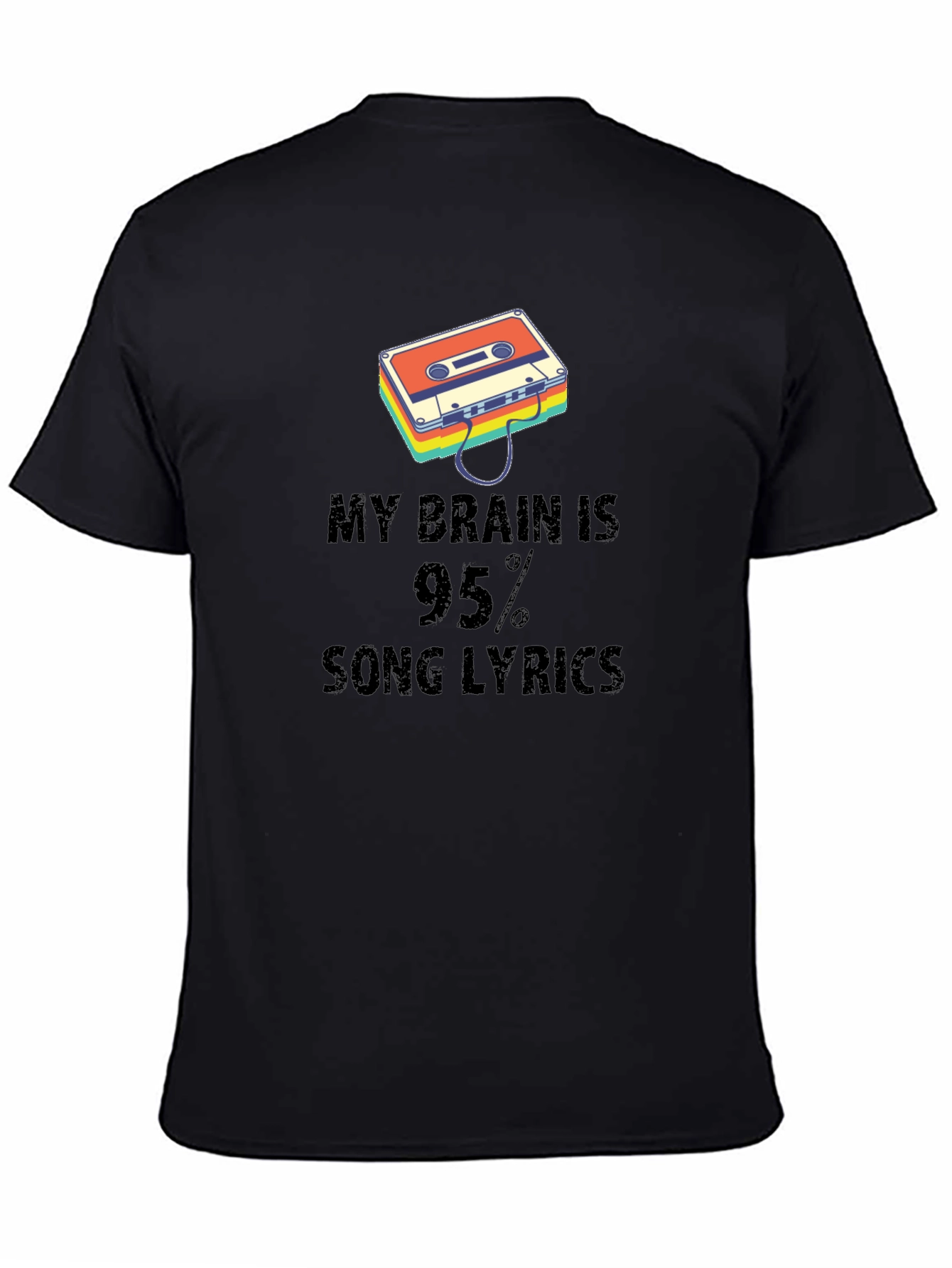 My Brain is 95% Song Lyrics Graphic Tee
