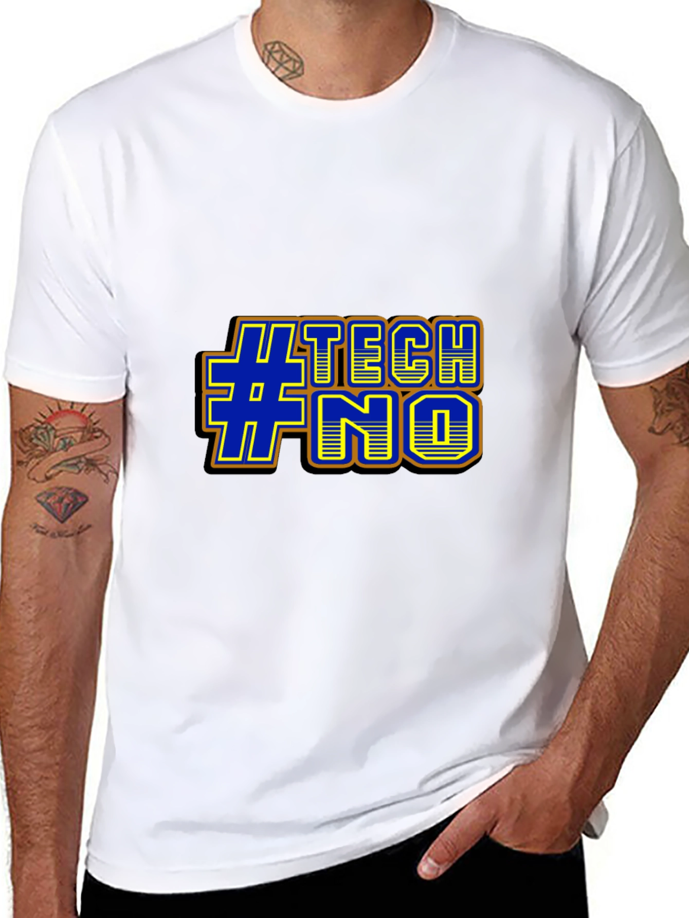 #TECHNO Graphic Tee - Bold Design Comfortable Fit