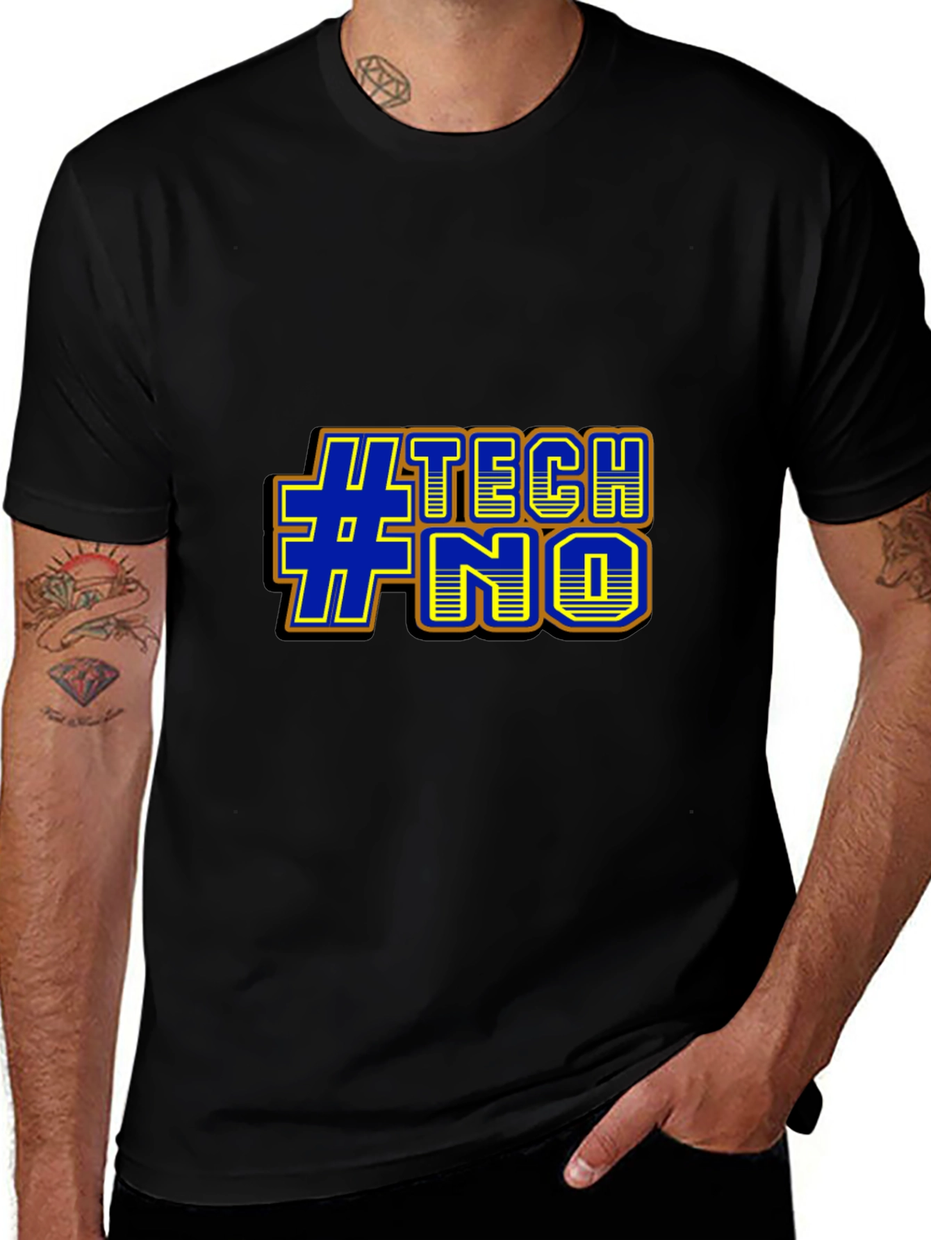#TECHNO Graphic Tee - Bold Design Comfortable Fit